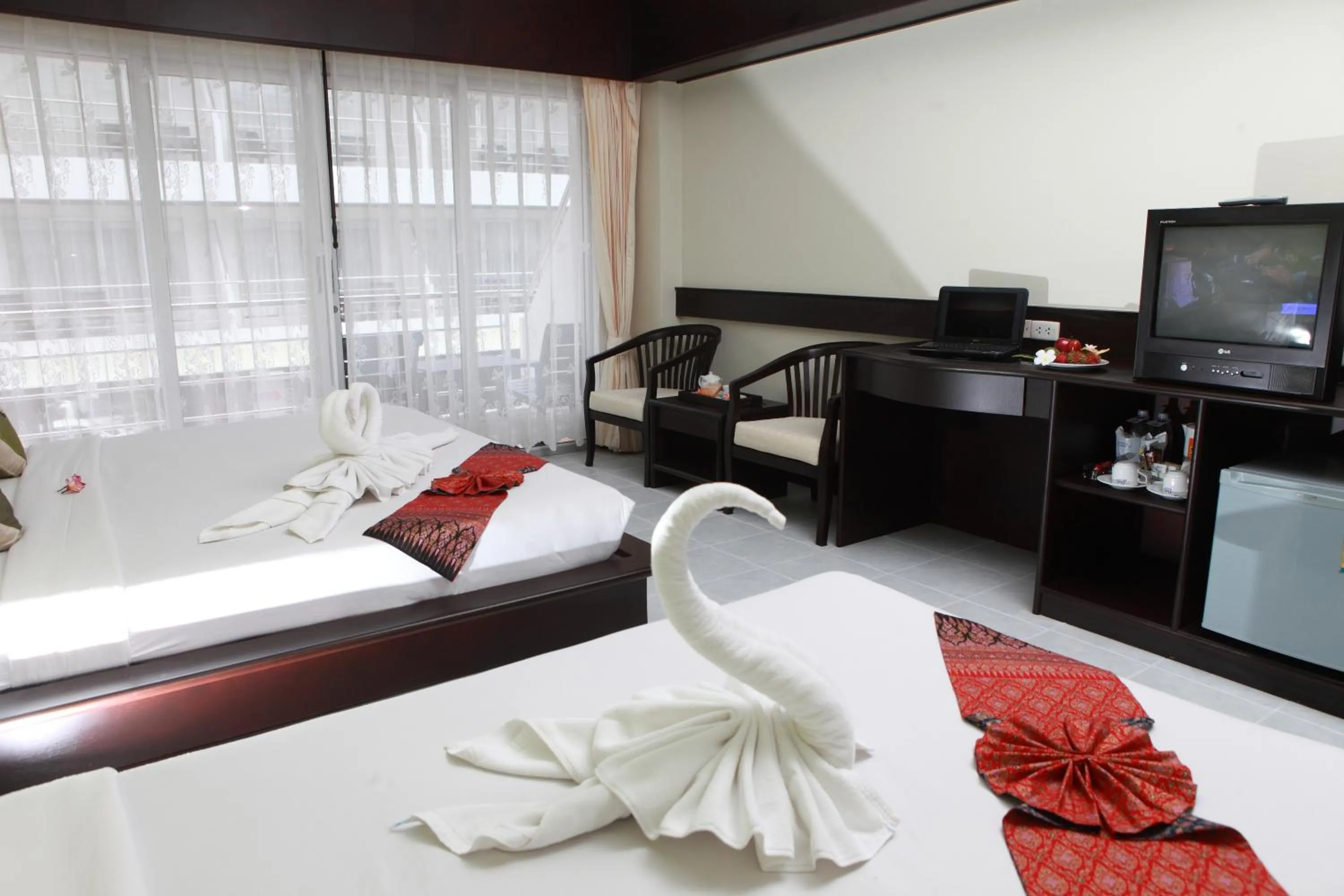 Decorative detail, Bed in Samui First House Hotel