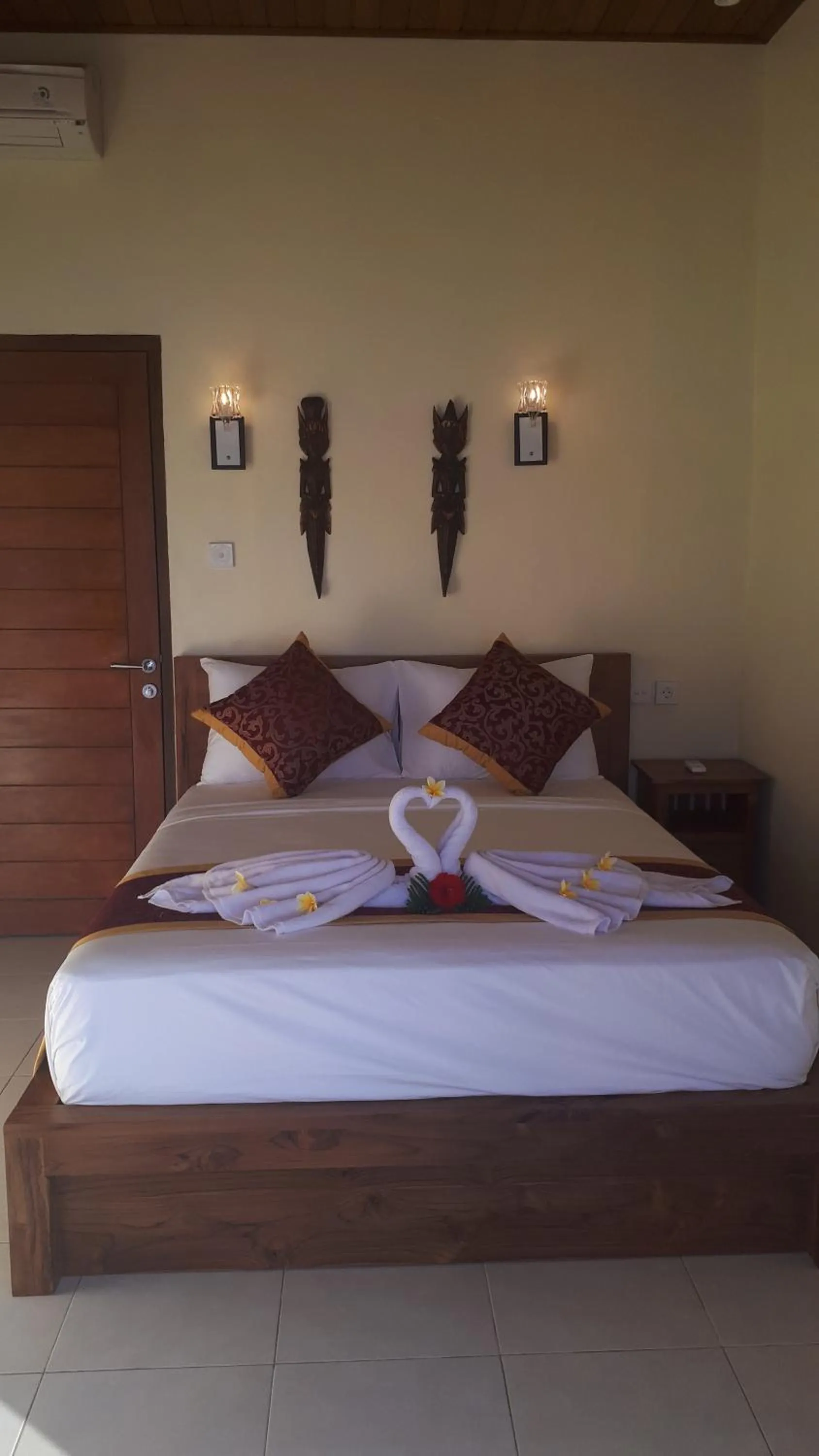 Bed in Double'A beach house