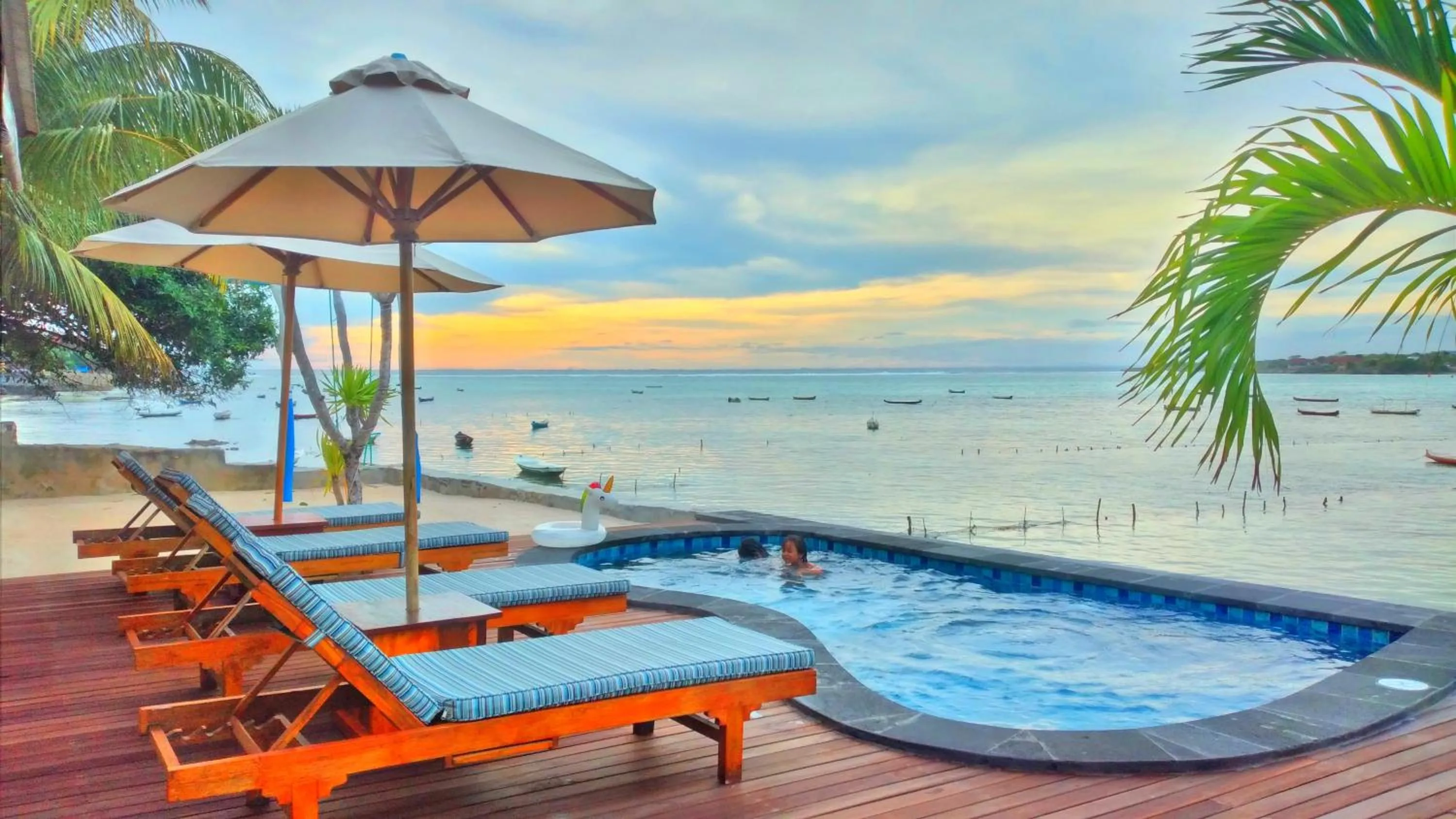 Pool view in Double'A beach house