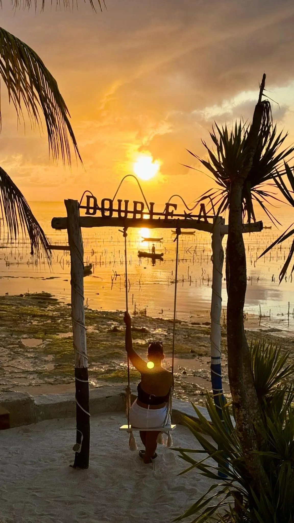 Sunset in Double'A beach house