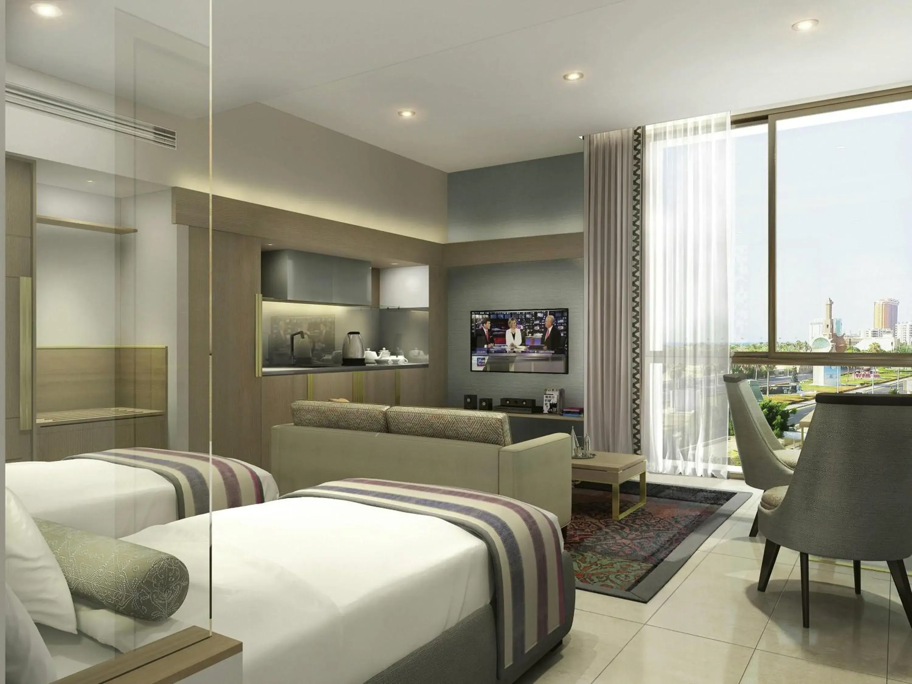 Residence Studio with Pool View in Mövenpick Hotel Tahlia Jeddah Residence Studio with Pool View in Mövenpick Hotel Tahlia Jeddah