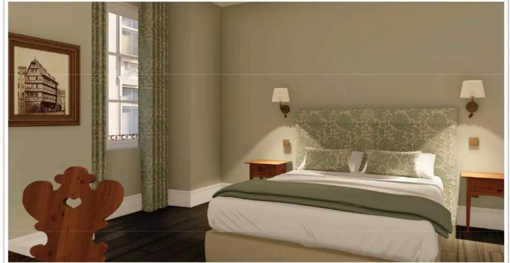 Photo of the whole room, Bed in Hôtel & Spa Le Bouclier D'or