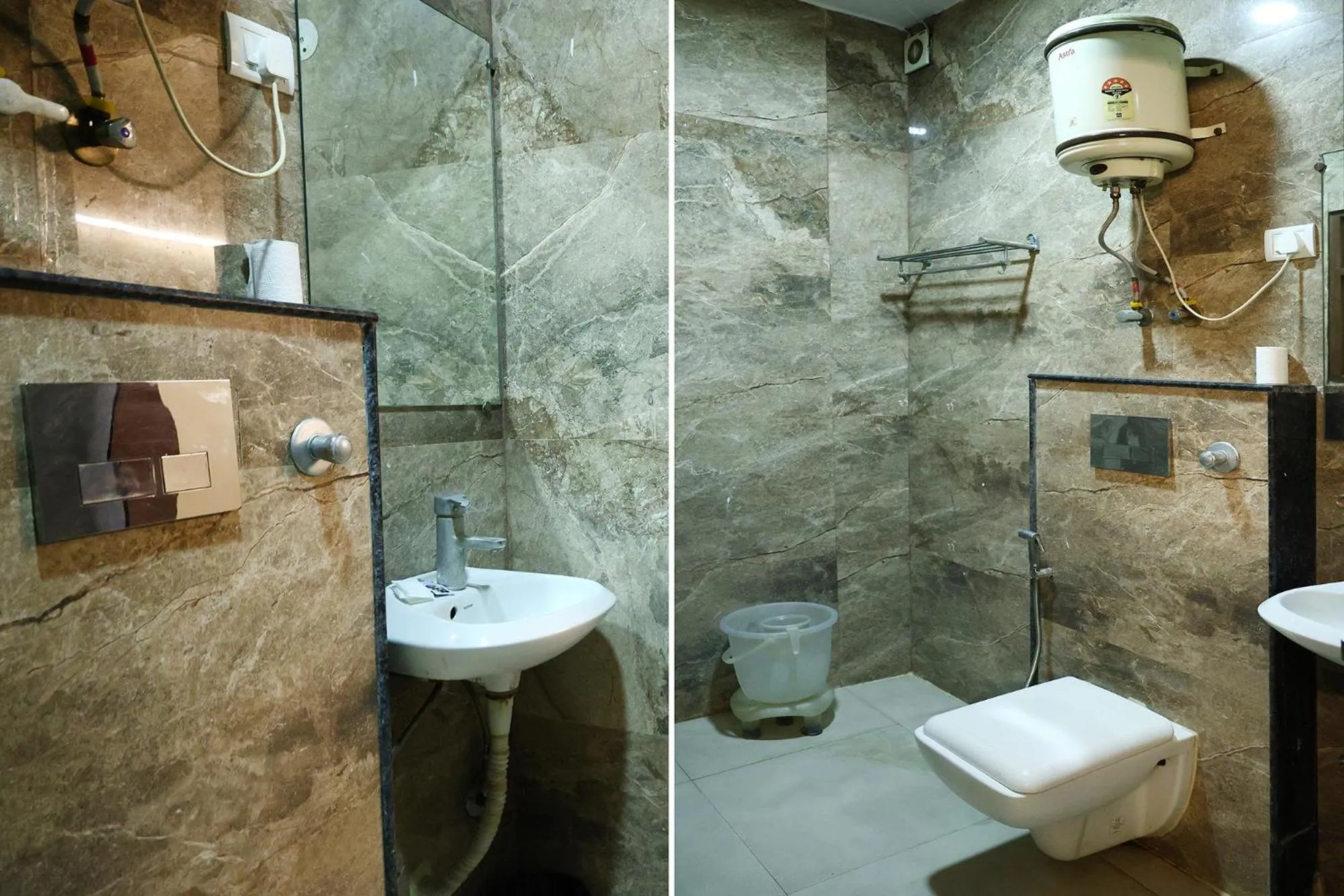 Bathroom in Hotel HSP Suites - Nr IGI Airport, New Delhi