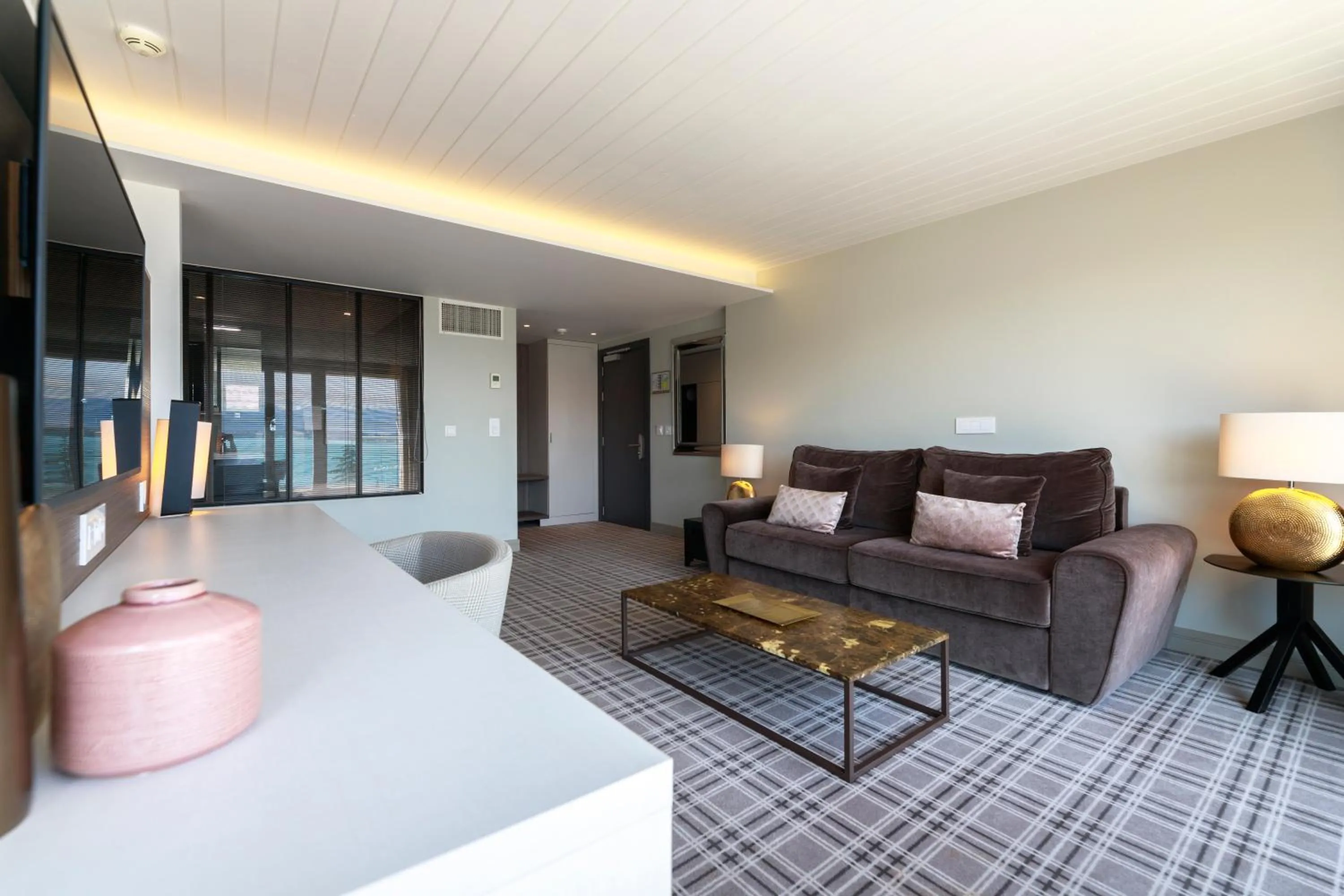 Seating area in Ambassador Boutique Hotel