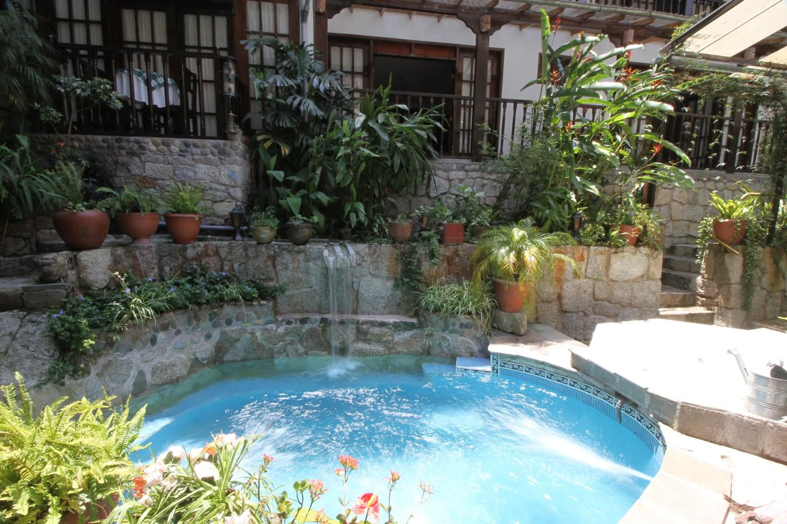 Patio in Gringo Bill's Boutique Hotel