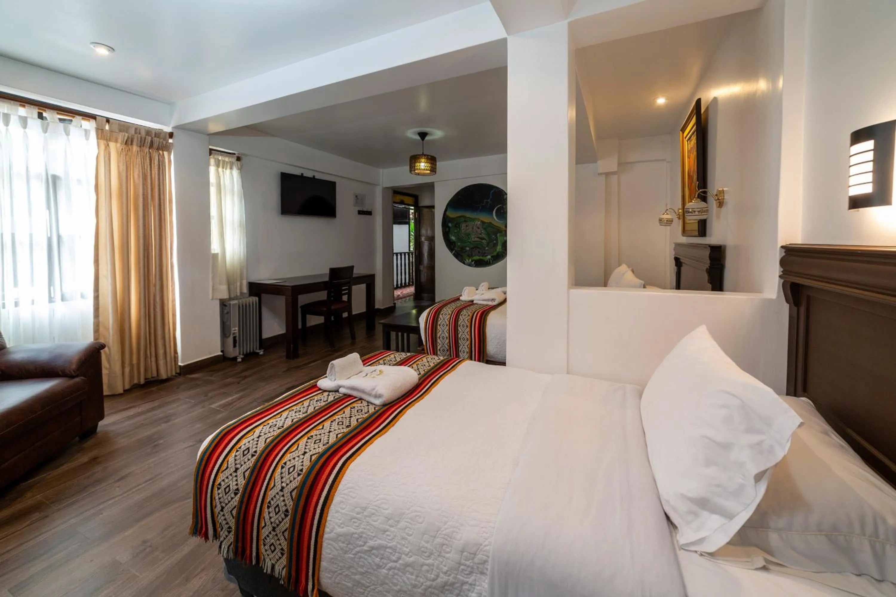 Bed in Gringo Bill's Boutique Hotel