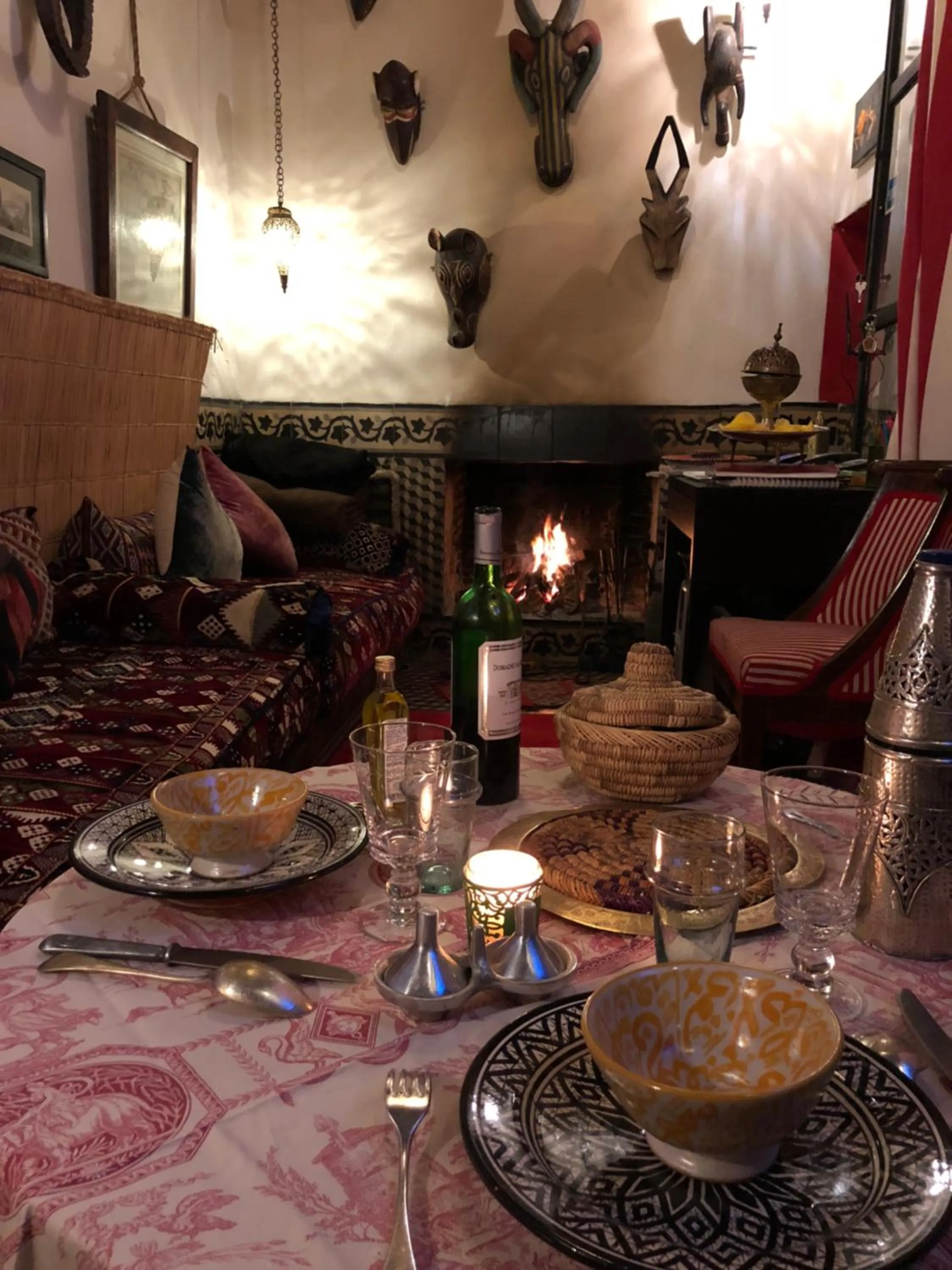 Lounge or bar in Riad Tibibt