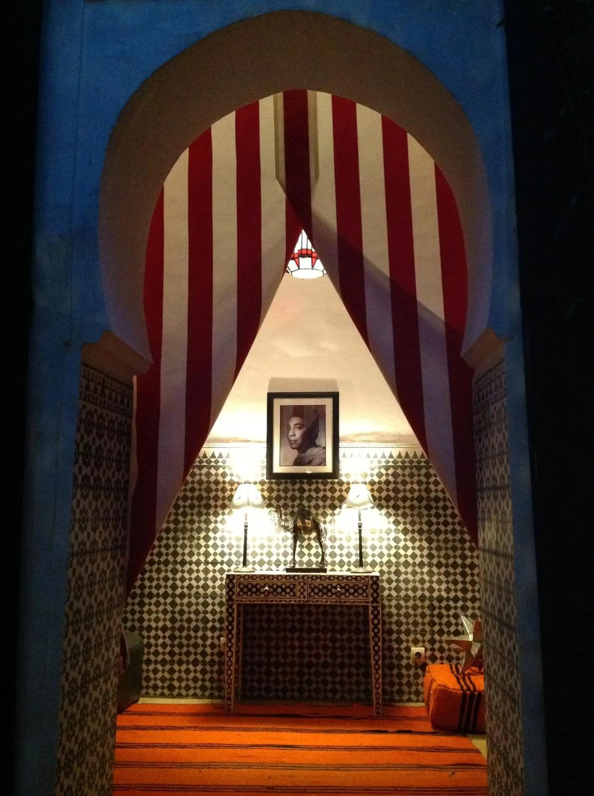 Decorative detail in Riad Tibibt