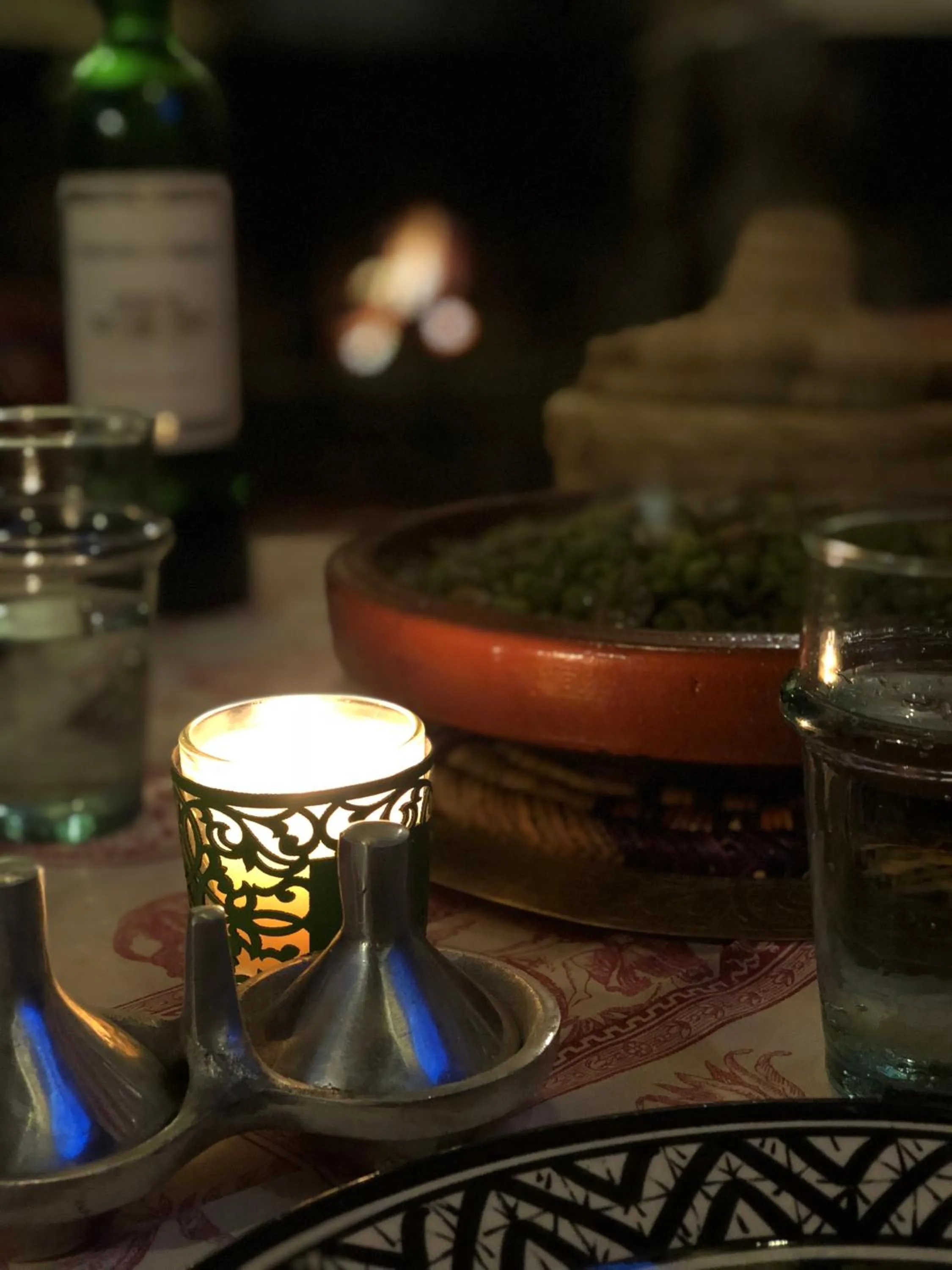 Communal lounge/ TV room in Riad Tibibt