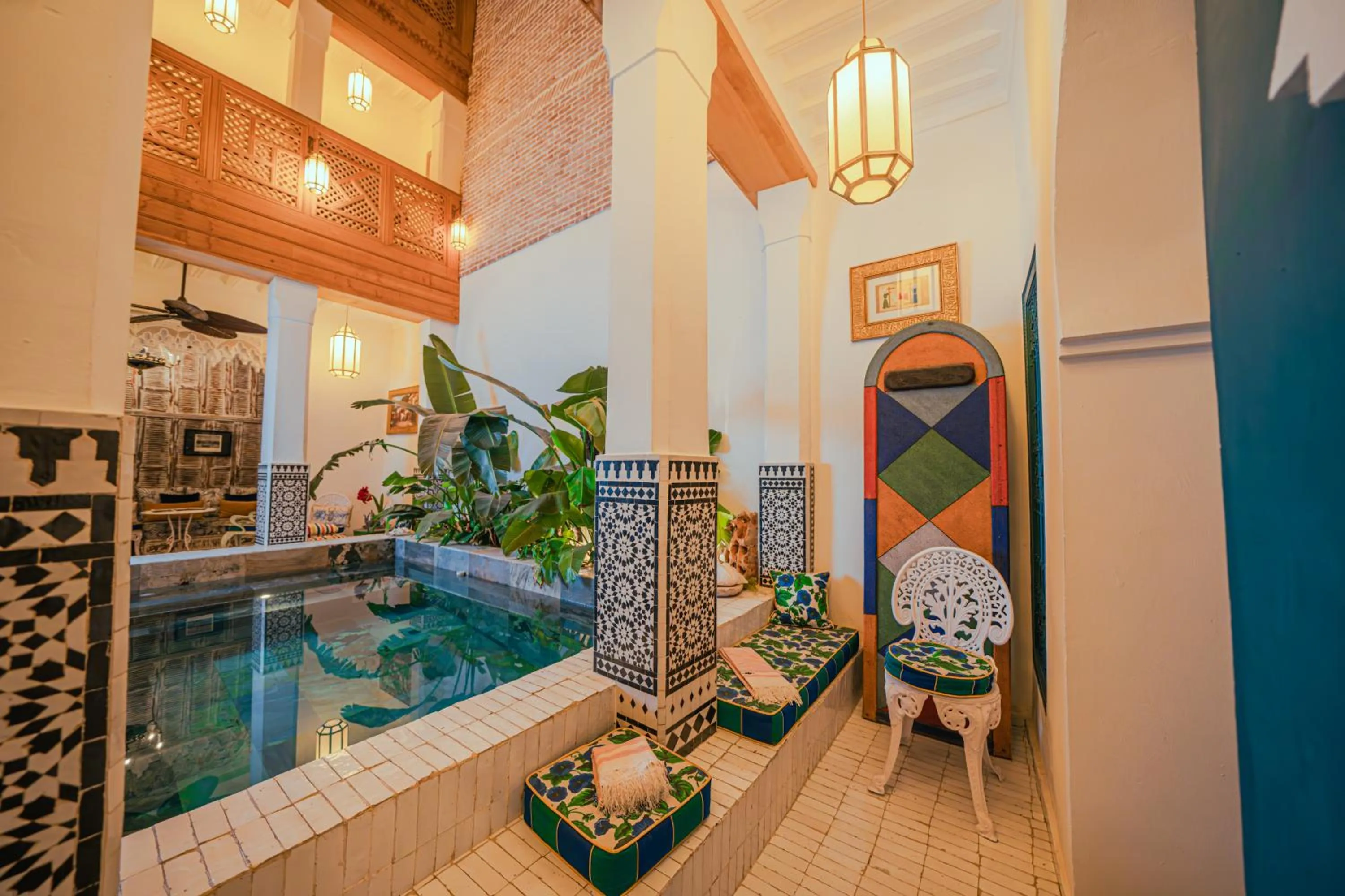 Pool view in Riad Tibibt