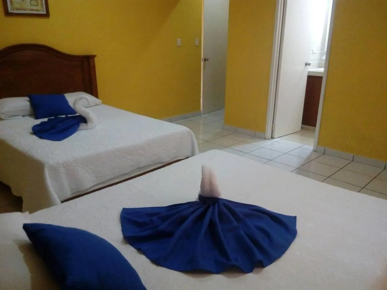 Bed in Casa Coral Cozumel