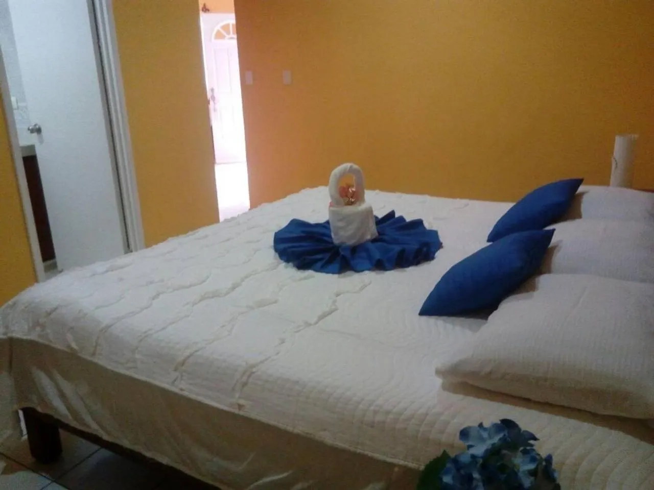 Bed in Casa Coral Cozumel