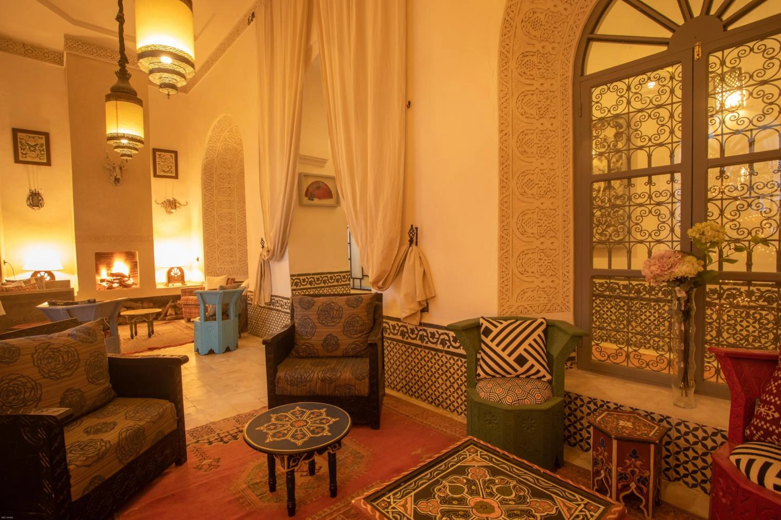 Living room in Riad Dar Saad - Hammam & Spa