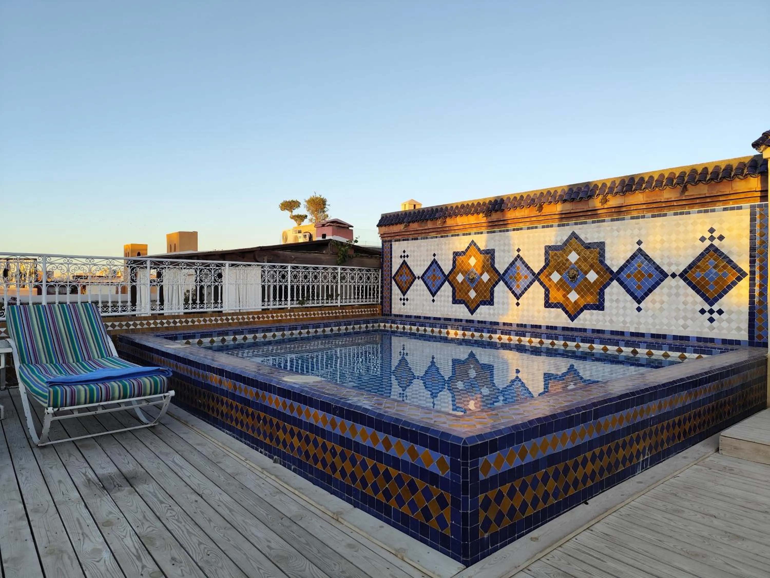 Balcony/Terrace in Riad Dar Saad - Hammam & Spa