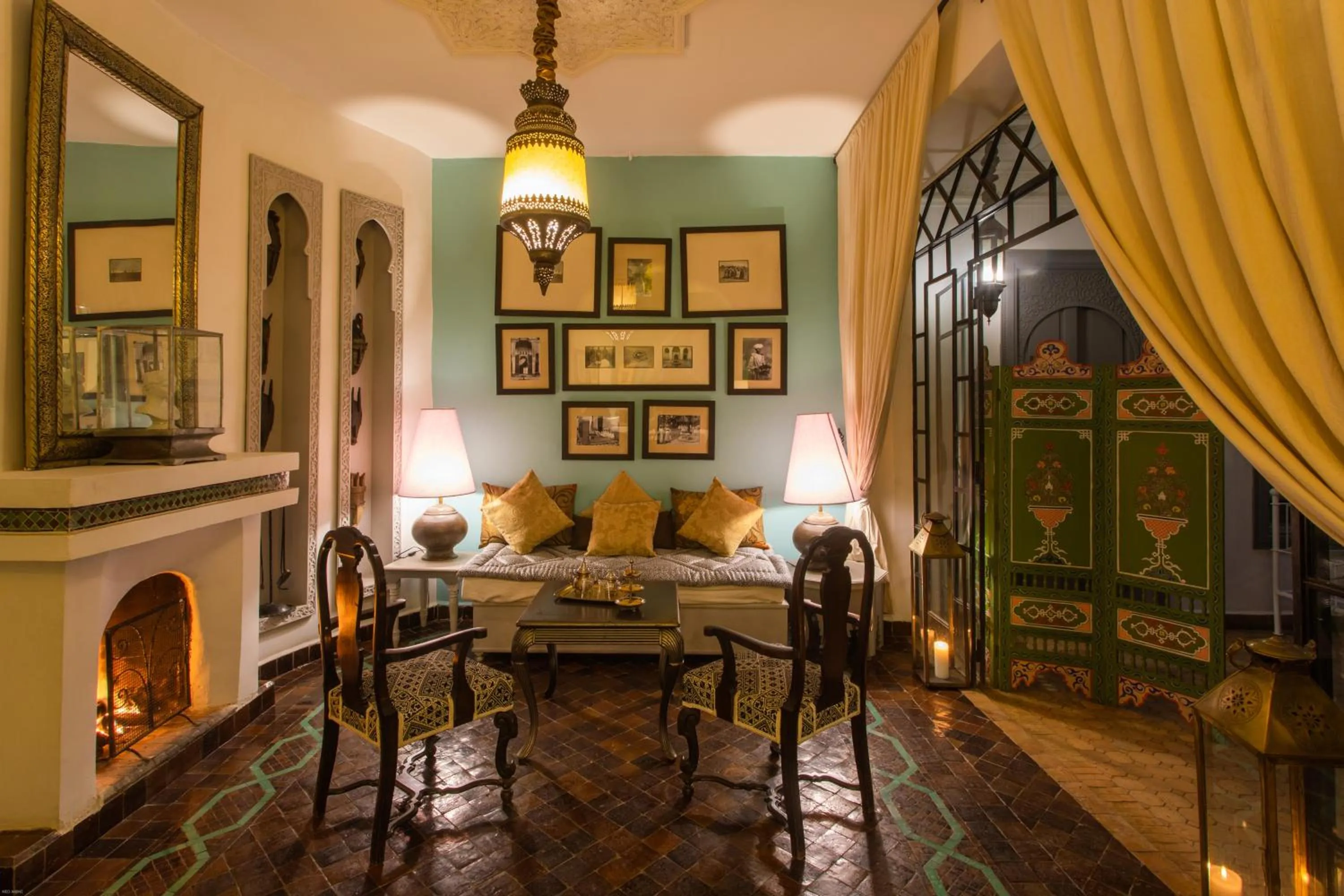 Living room in Riad Dar Saad - Hammam & Spa