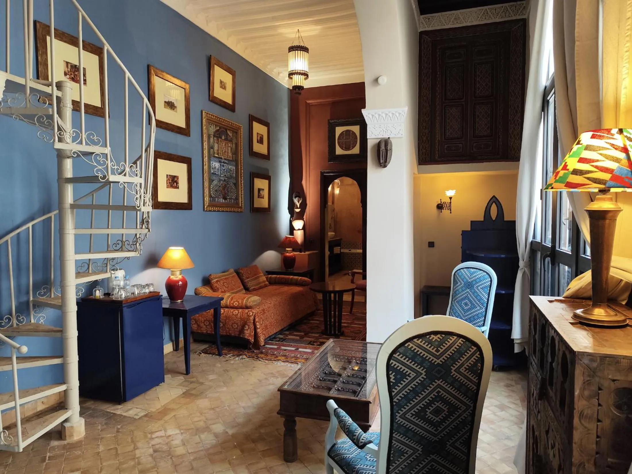 Living room in Riad Dar Saad - Hammam & Spa