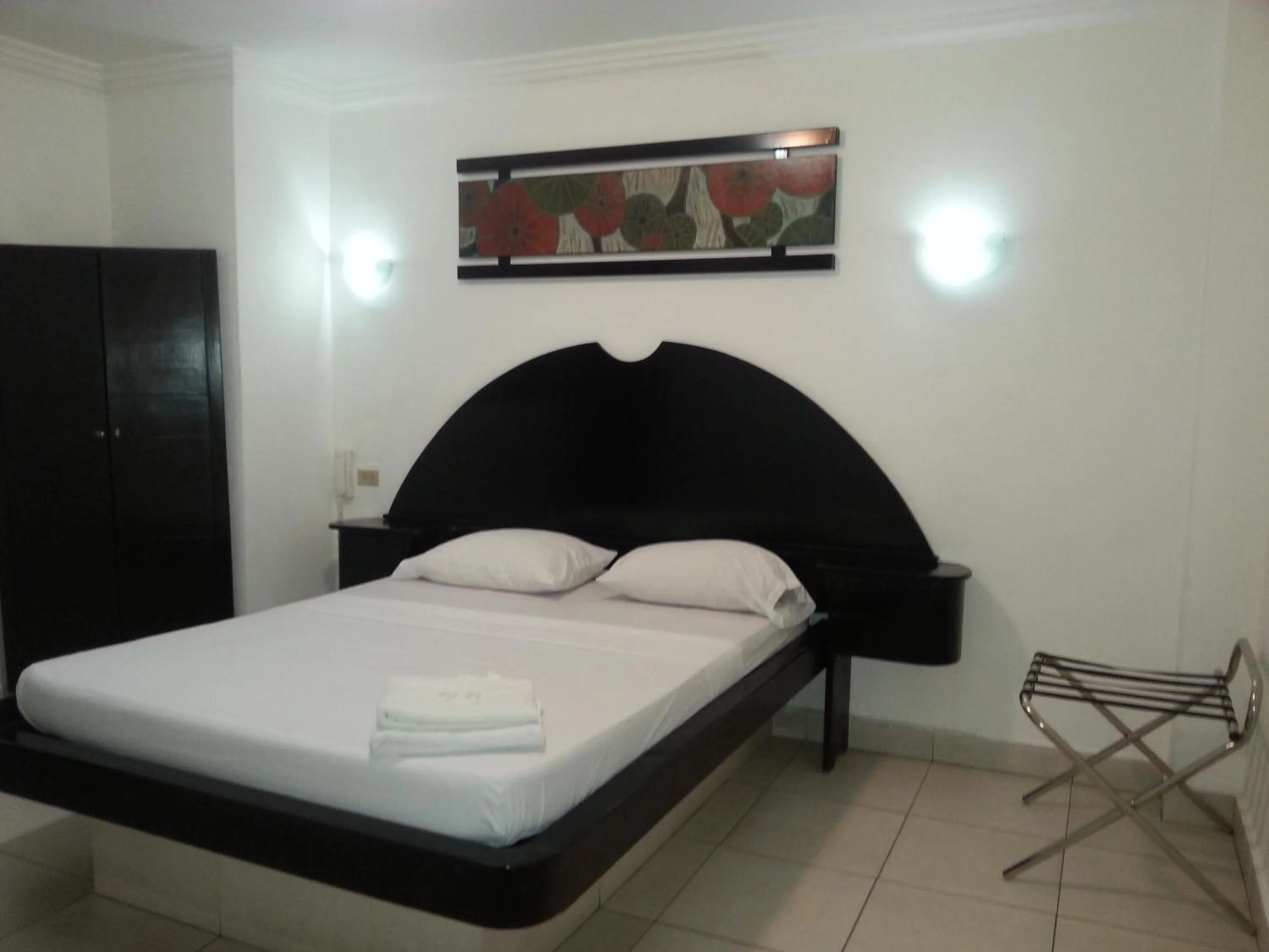 Bed in Hotel Pension Corona