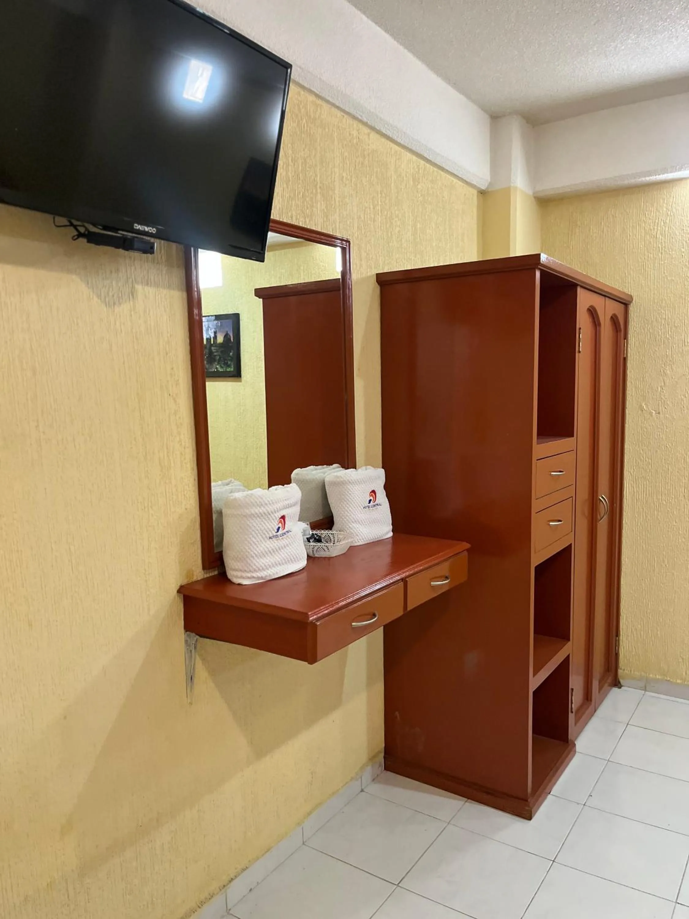 Bed in Hotel Central Puebla