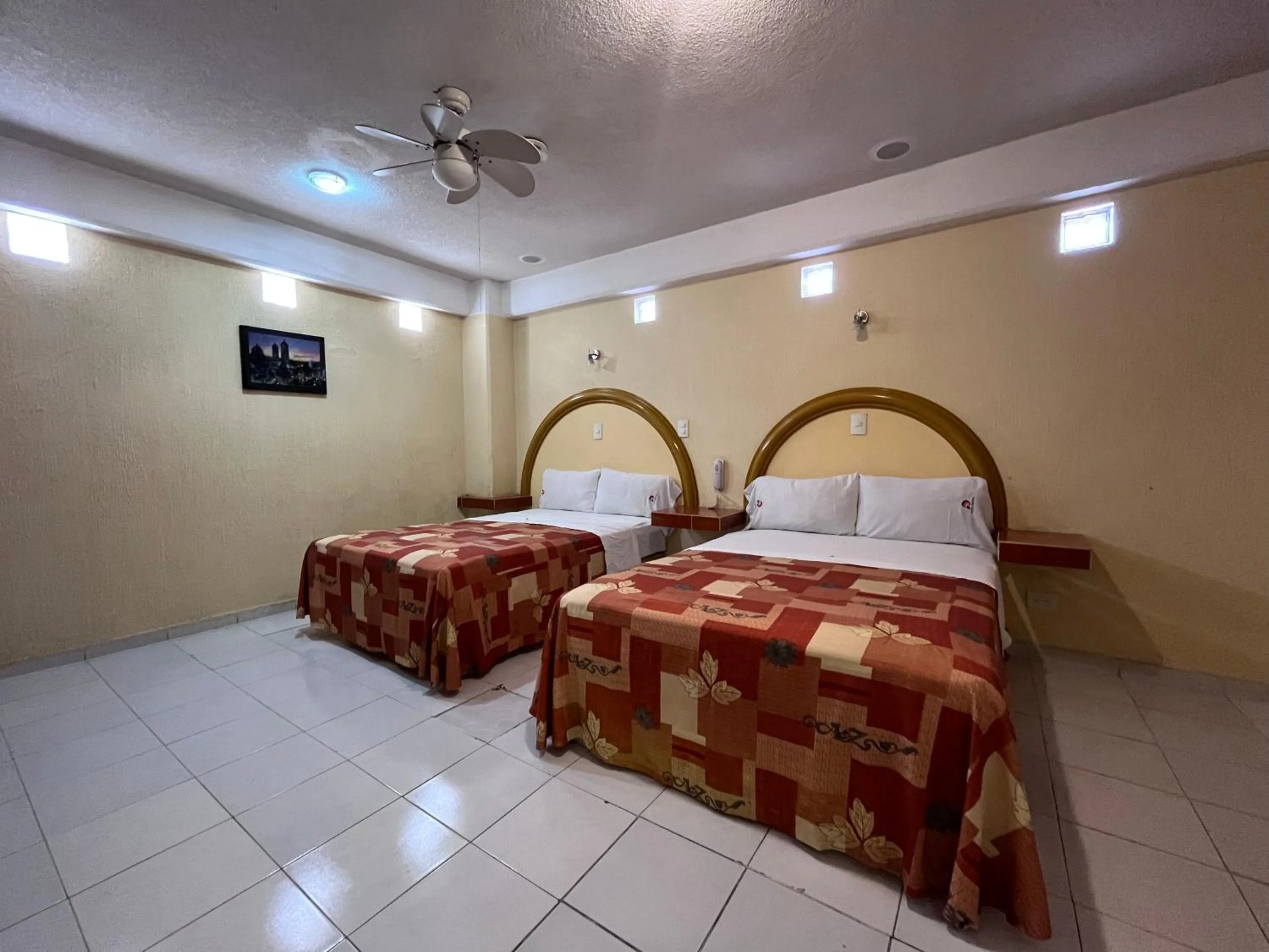 Bed in Hotel Central Puebla