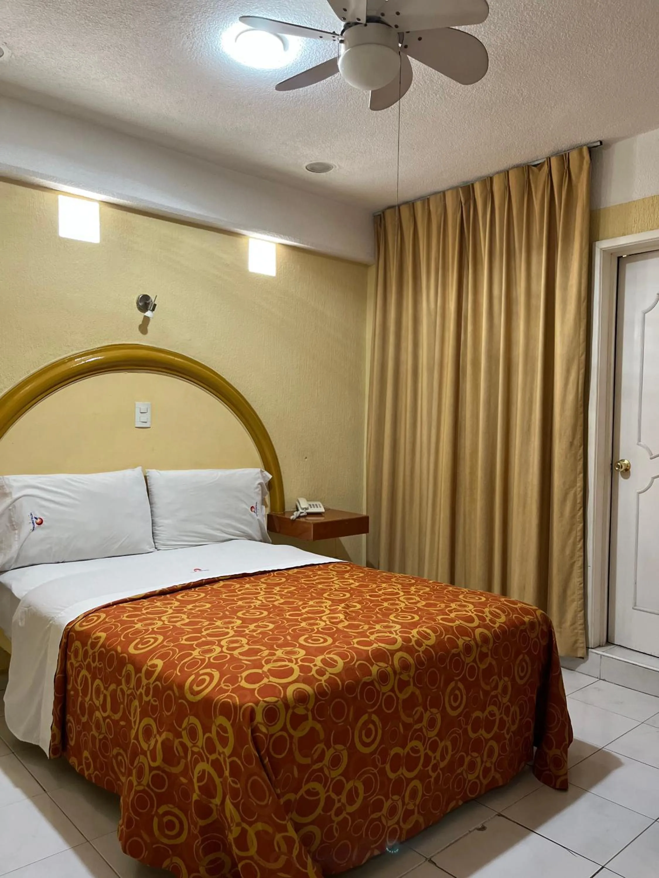 Bed in Hotel Central Puebla