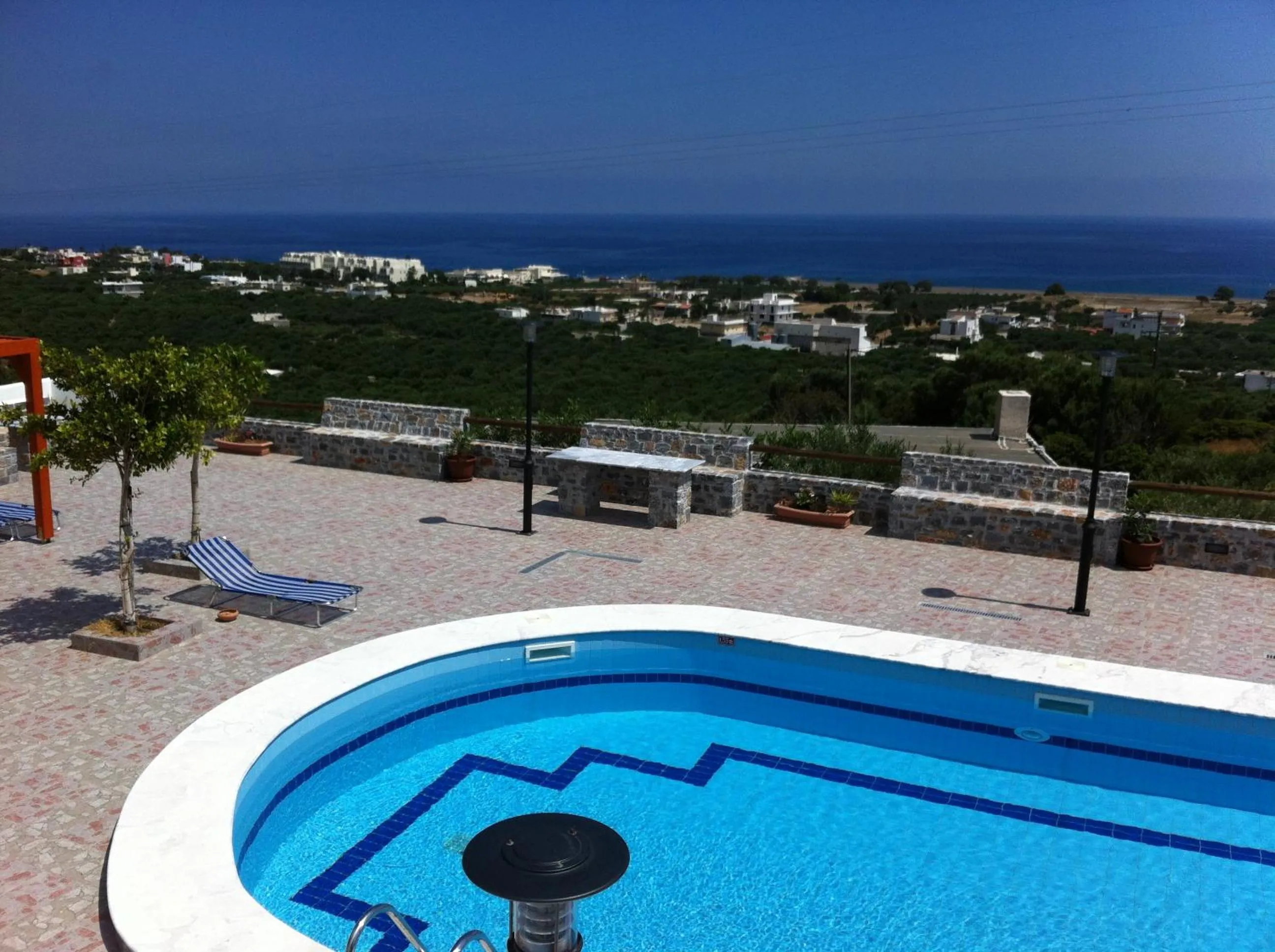 Pool view in Filoxenia Villa