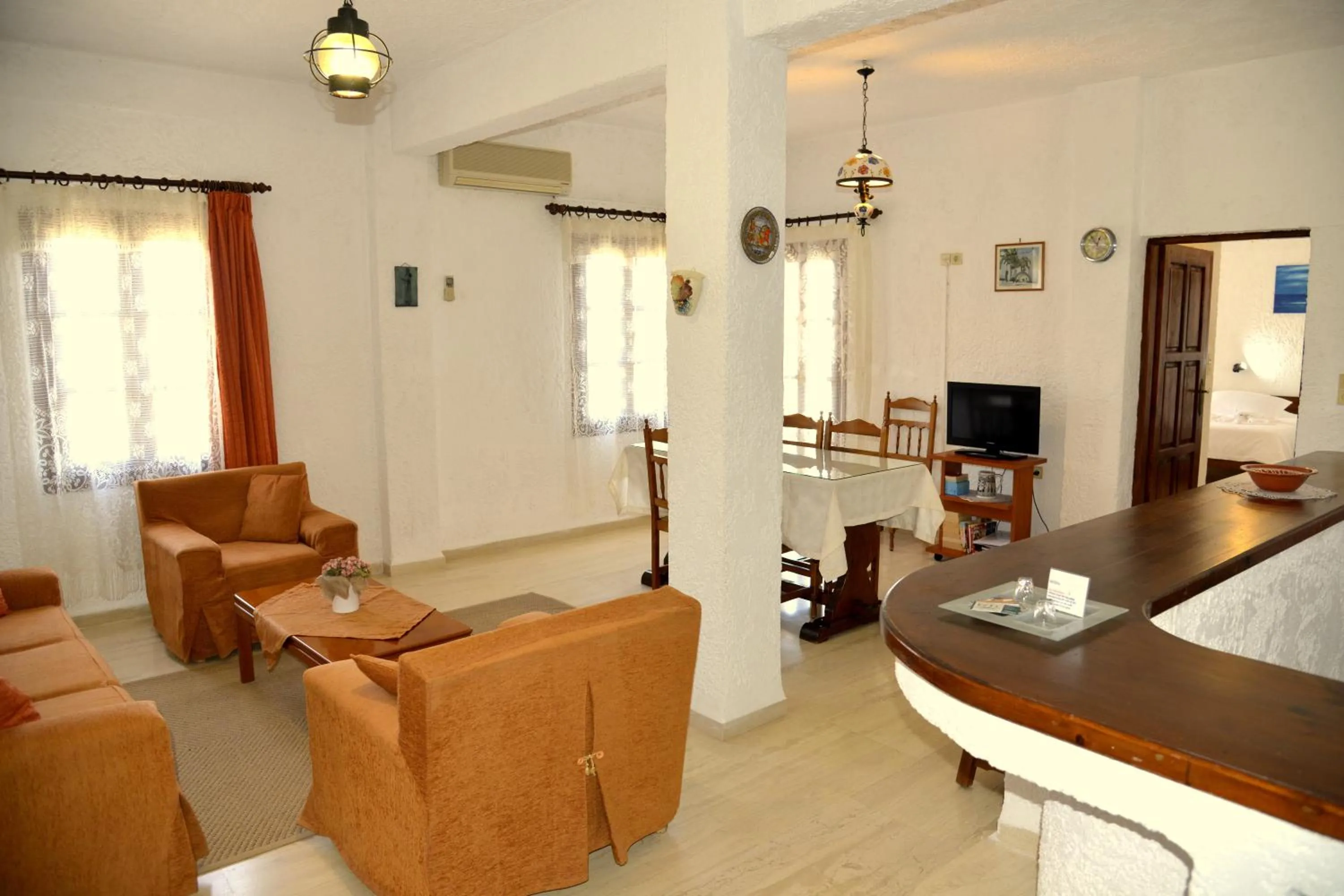 Seating area in Filoxenia Villa