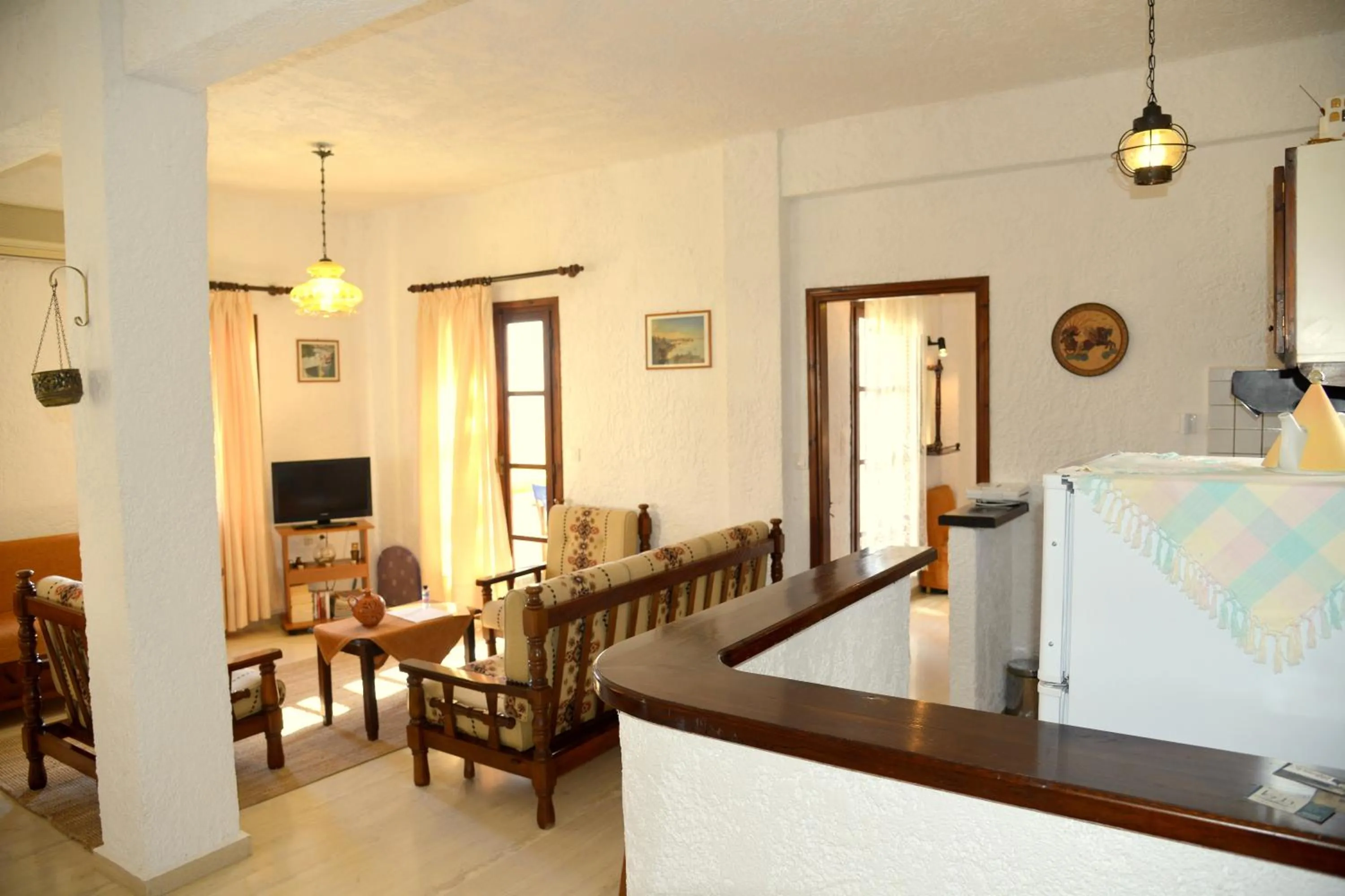 Seating area in Filoxenia Villa