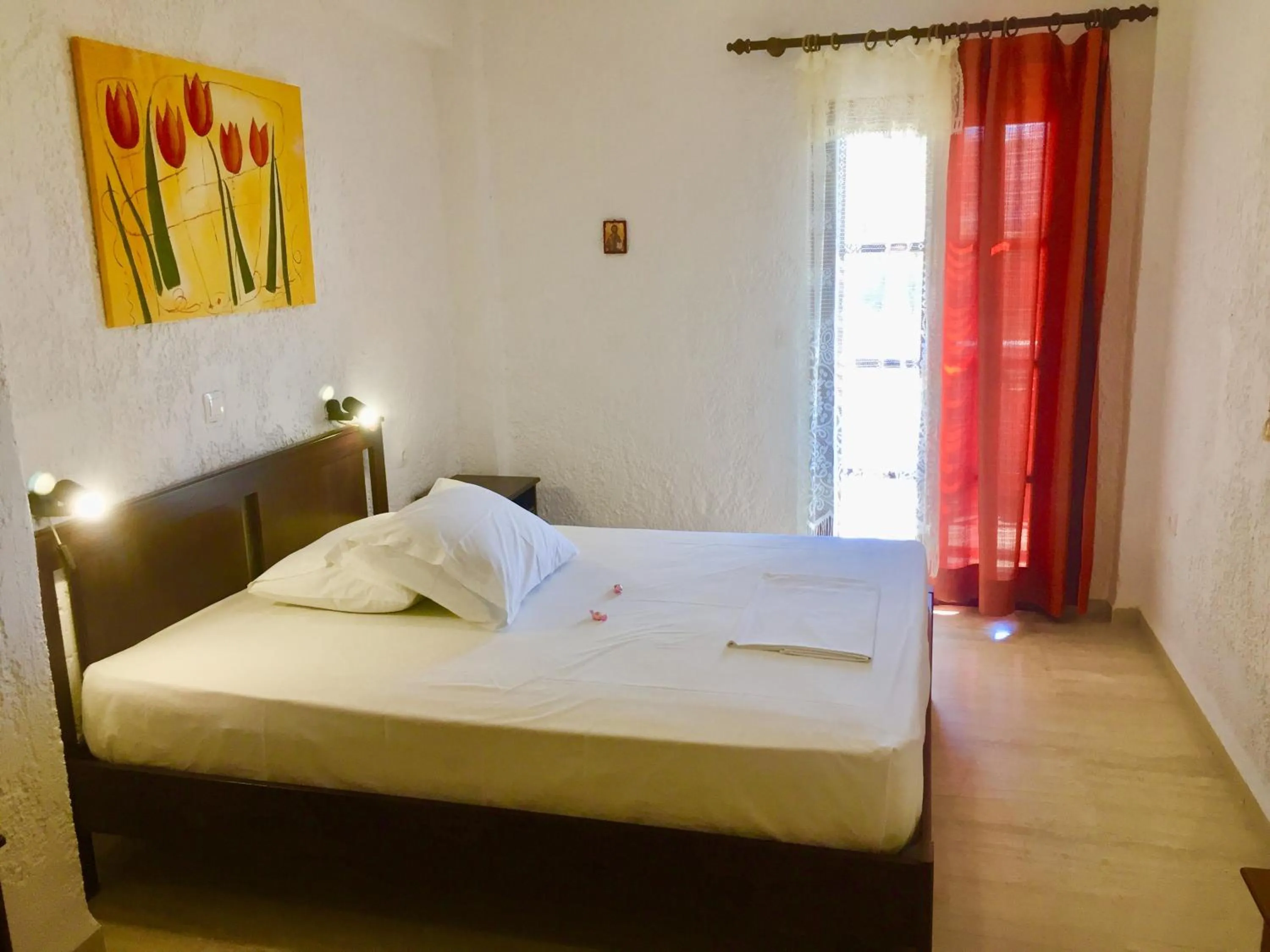 Bedroom, Bed in Filoxenia Villa