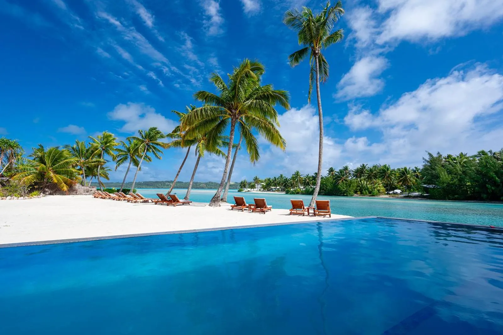 Swimming pool in Aitutaki Lagoon Private Island Resort (Adults Only)
