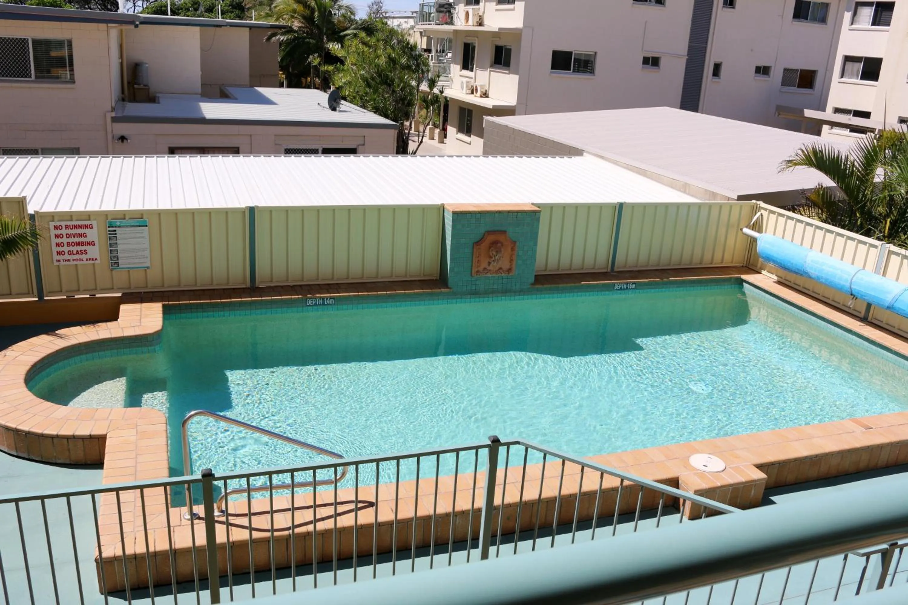 Pool view in Sunshine Towers Boutique Apartments