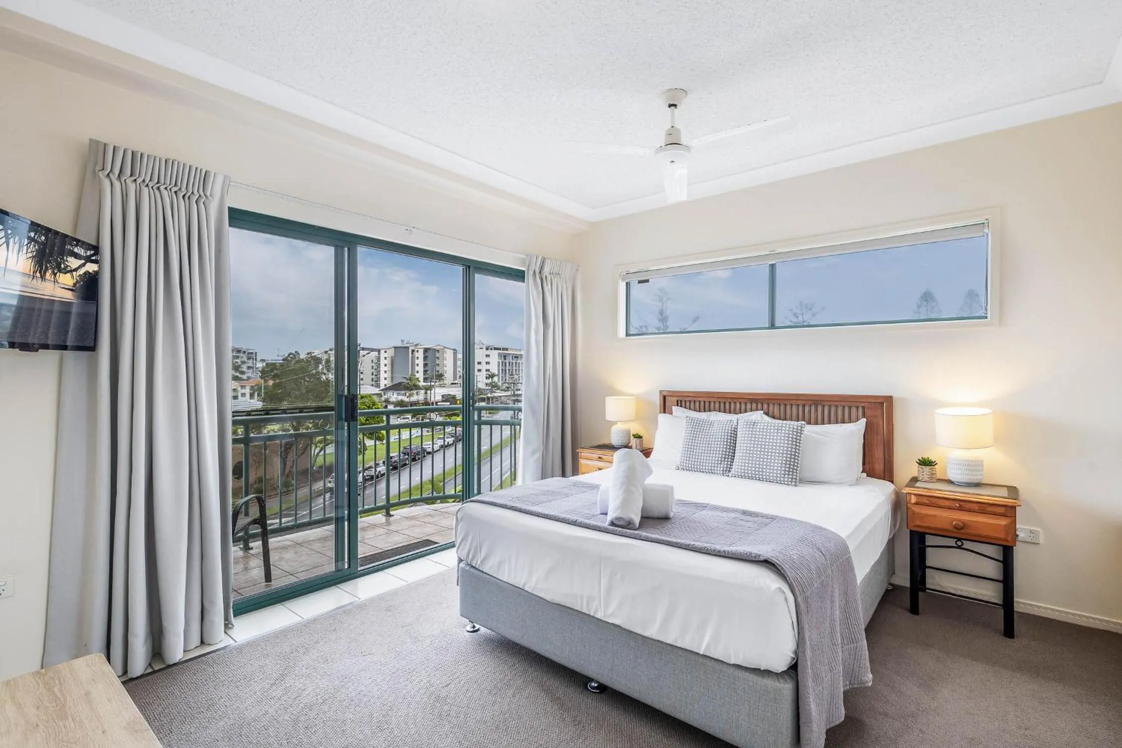 Bed in Sunshine Towers Boutique Apartments