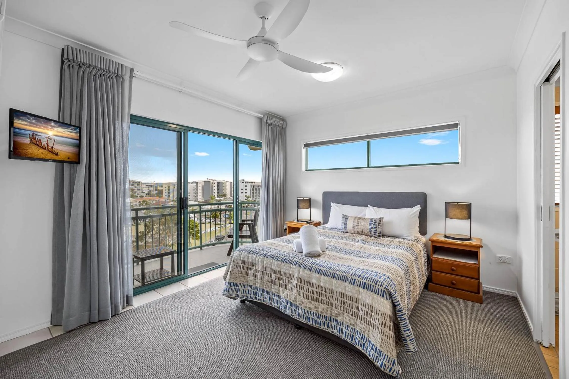 Bedroom, Bed in Sunshine Towers Boutique Apartments