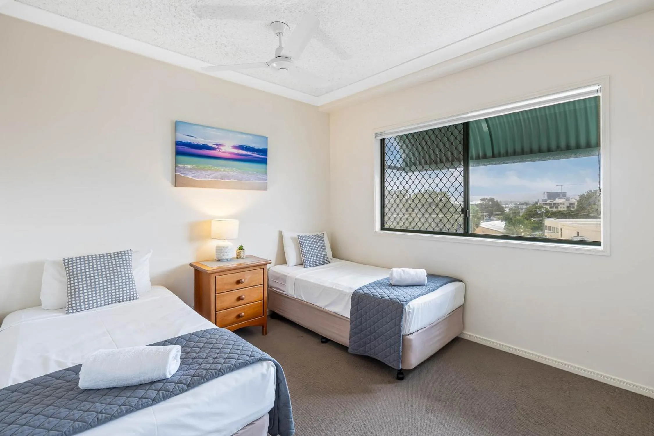 Bed in Sunshine Towers Boutique Apartments