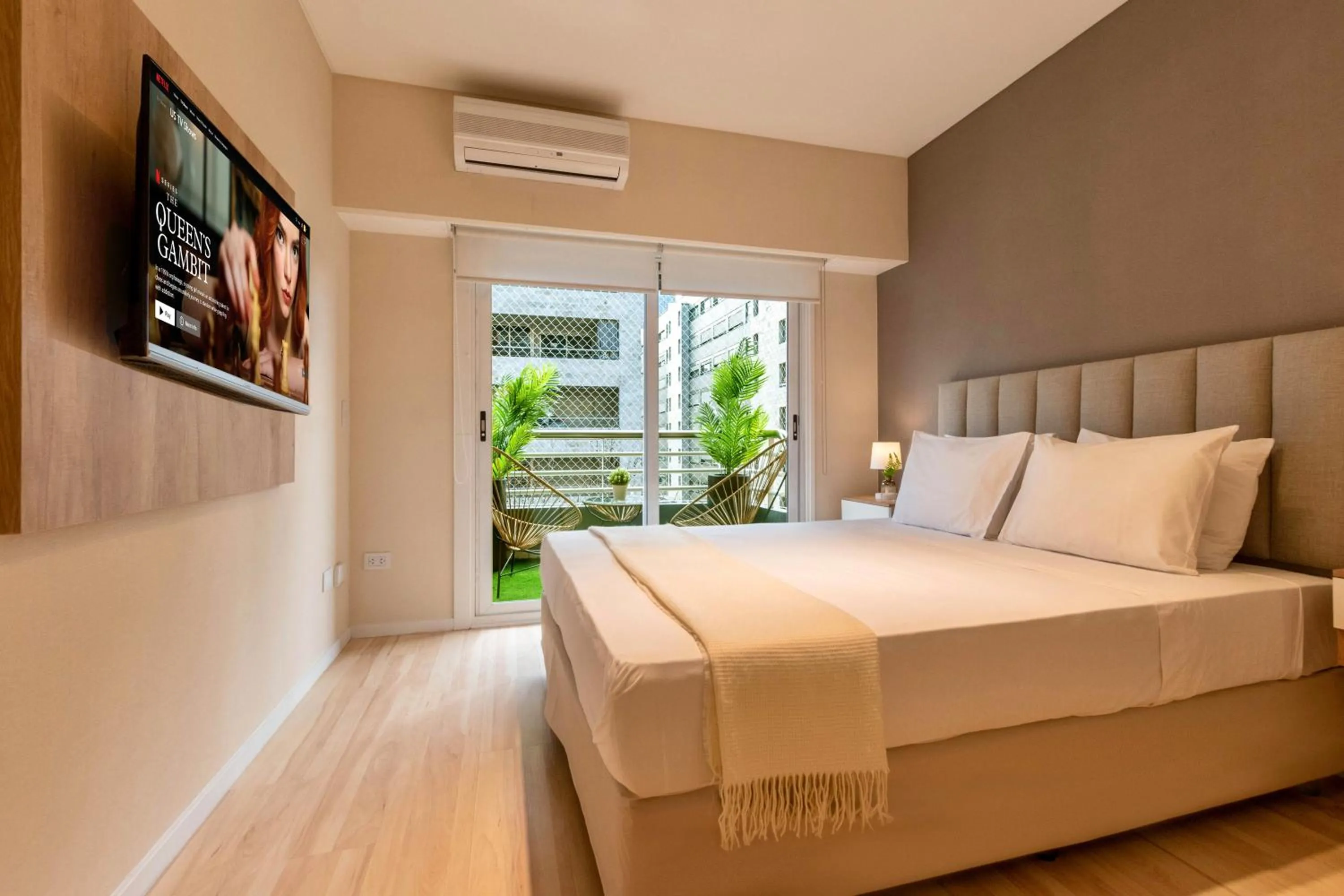 Bed in Modern Apartments in Puerto Madero