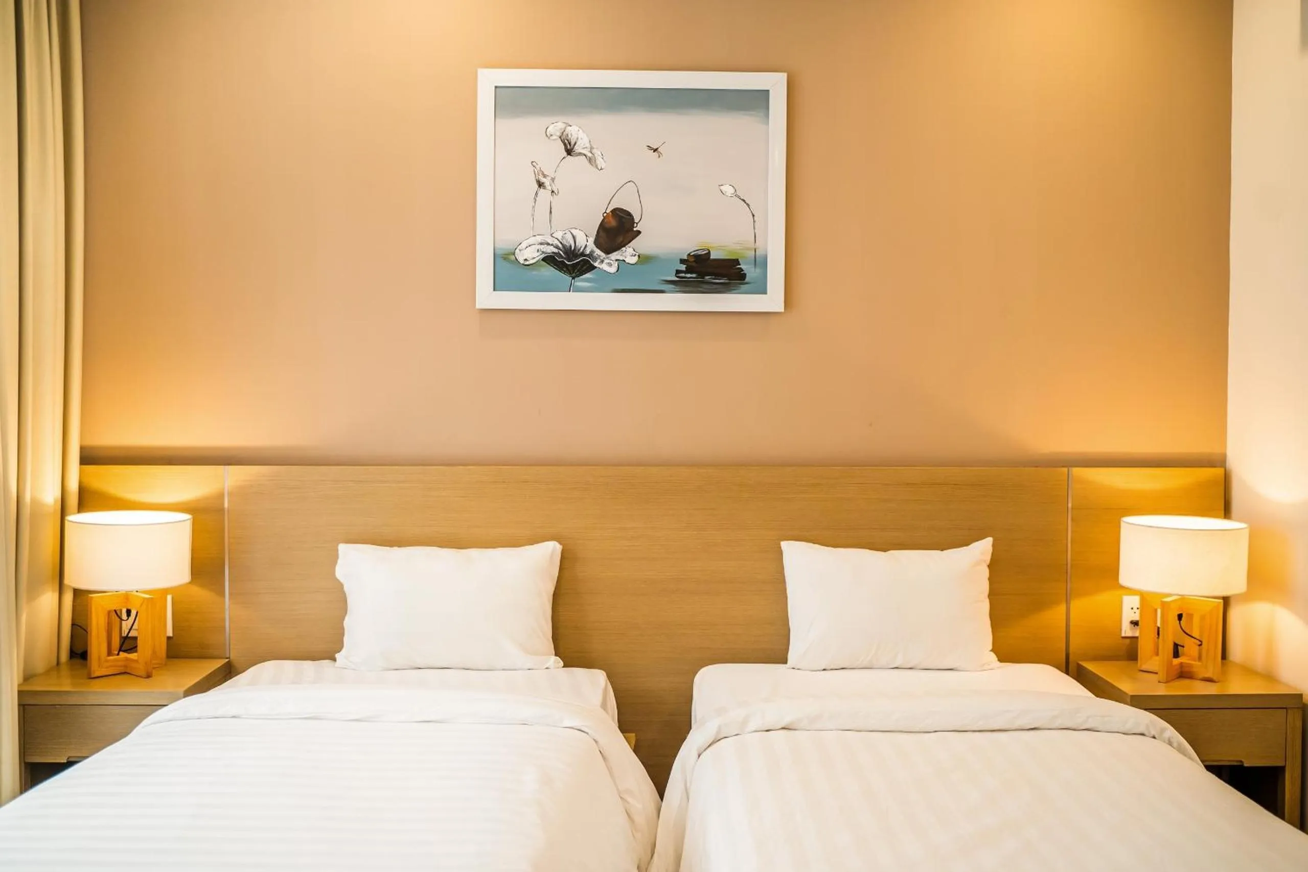 Bed in Green Pearl Villa Ha Long