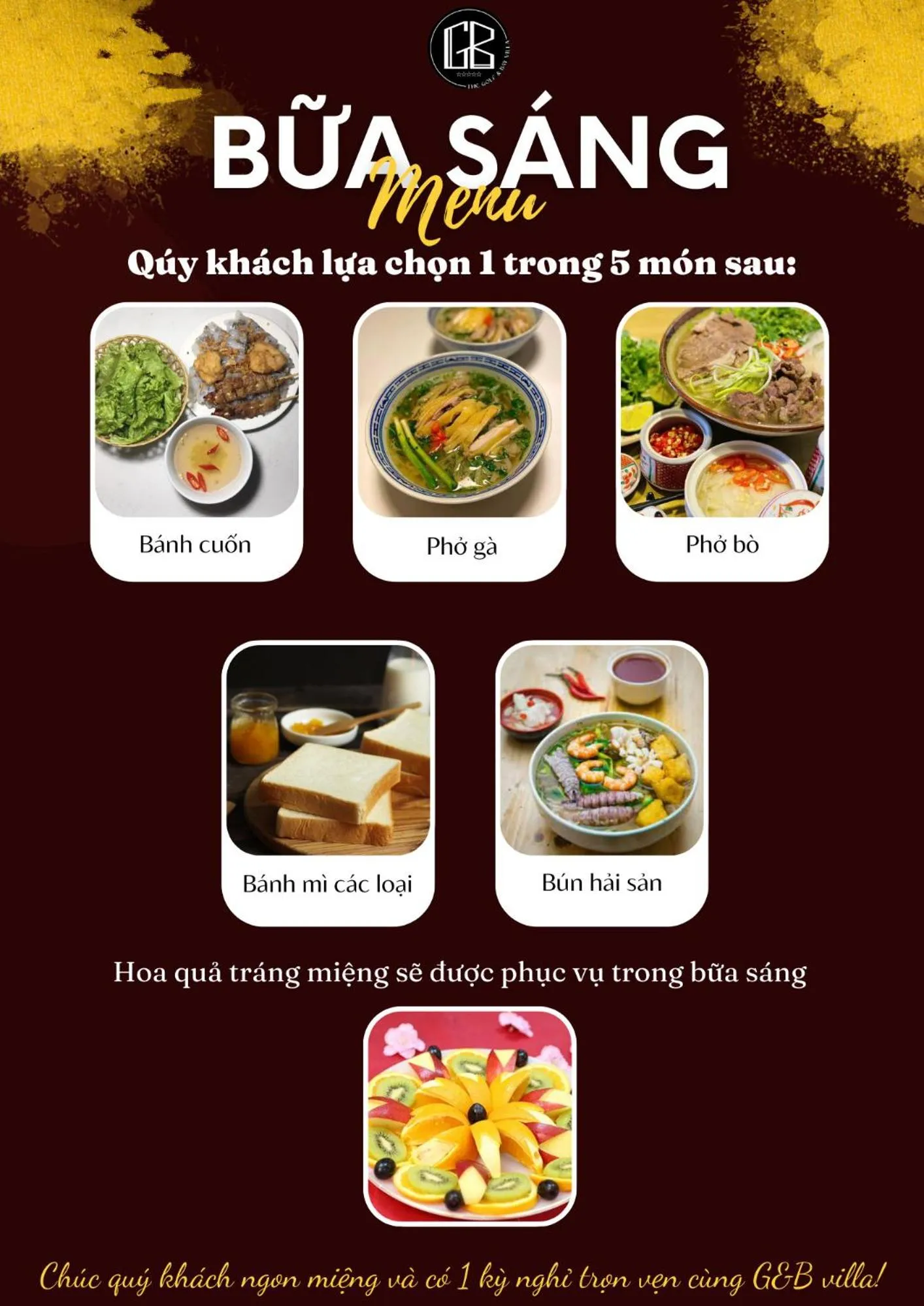 Restaurant/places to eat in Green Pearl Villa Ha Long