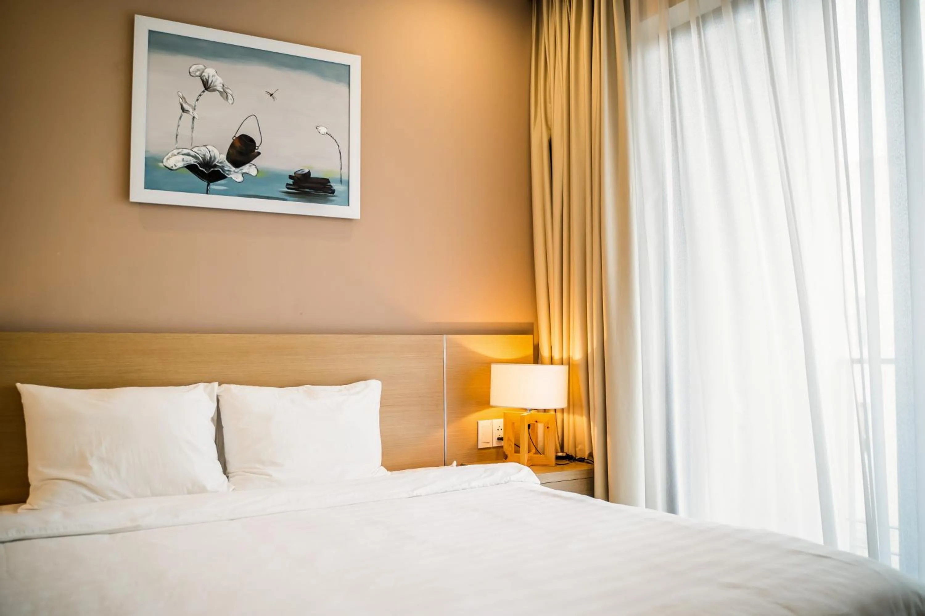 Bed in Green Pearl Villa Ha Long