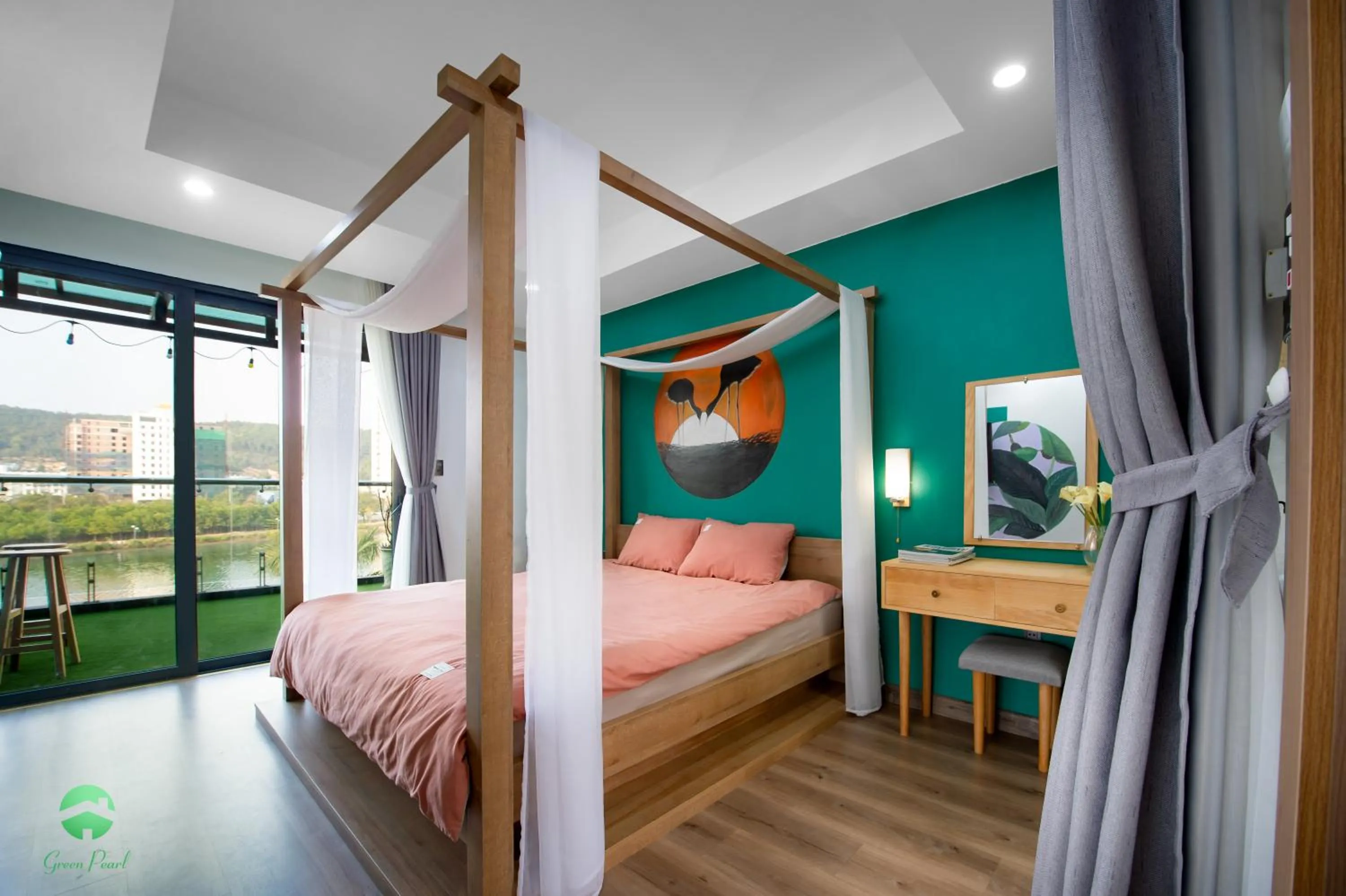 Bedroom, Bed in Green Pearl Villa Ha Long