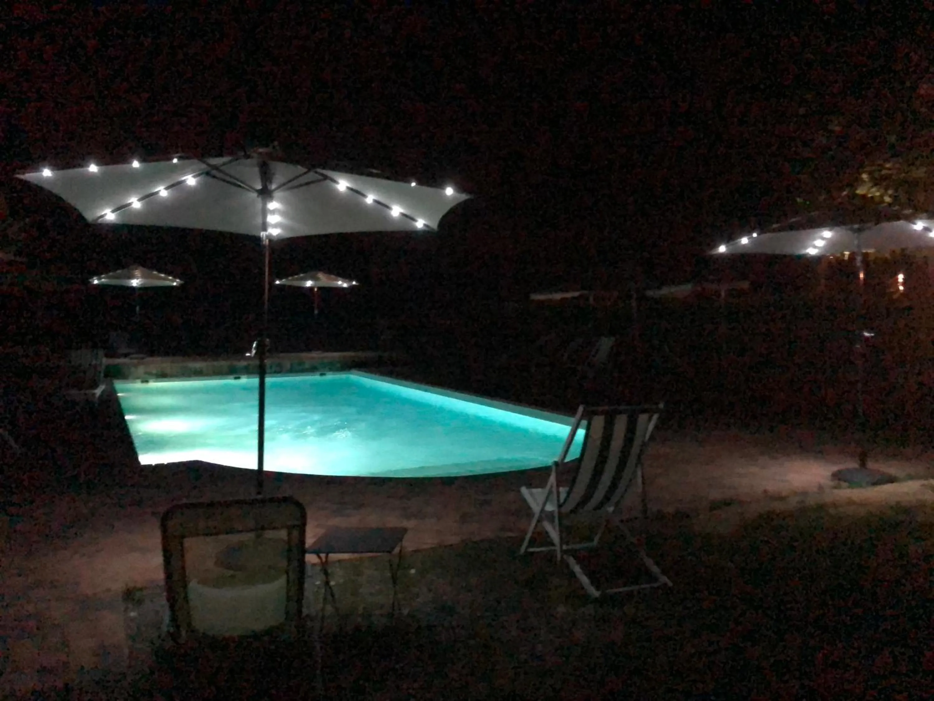 Pool view in ORANGERIE de CHATEL-Selection FIGARO & ELLE Magazine