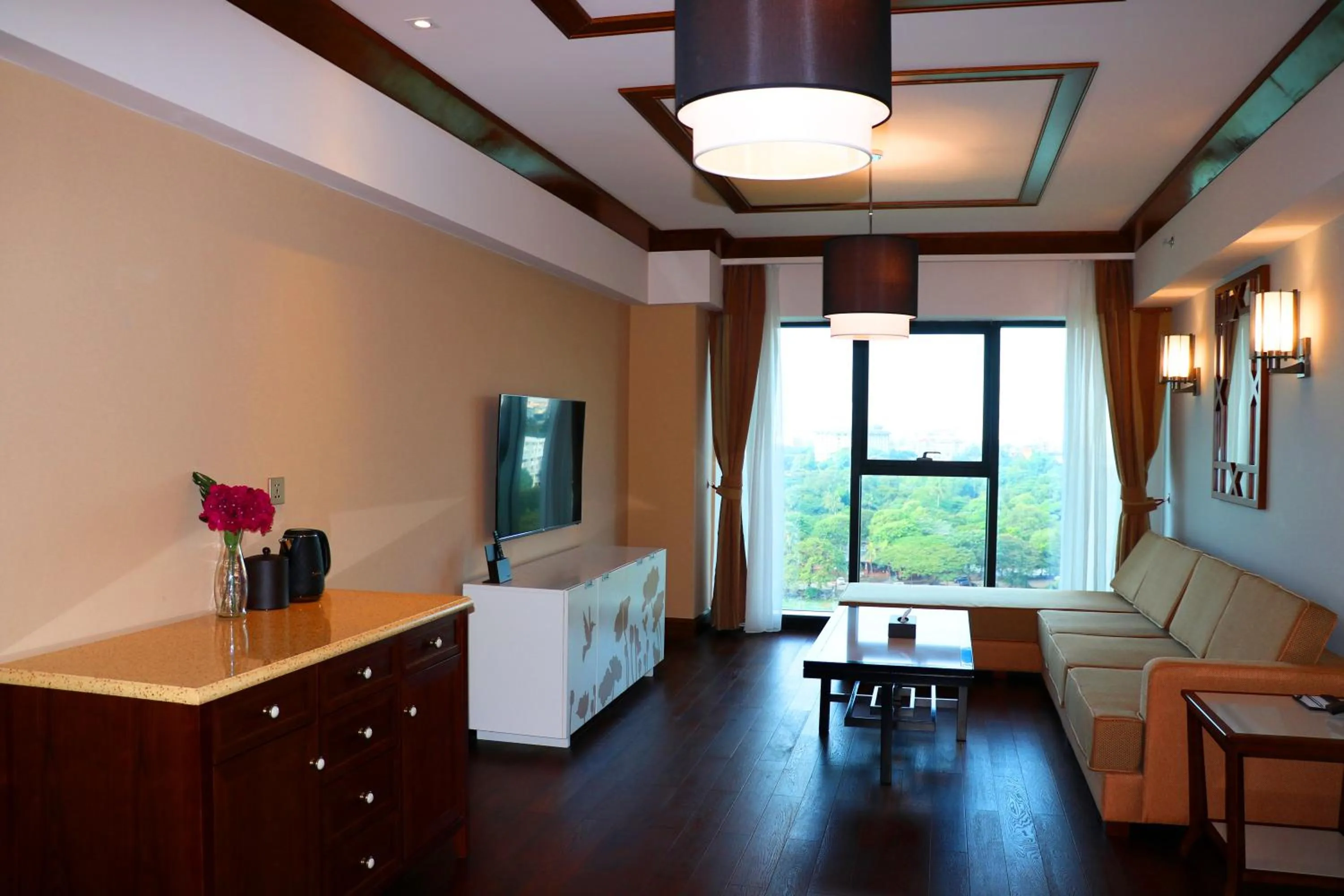 Living room in Kantharyar Serviced Apartment