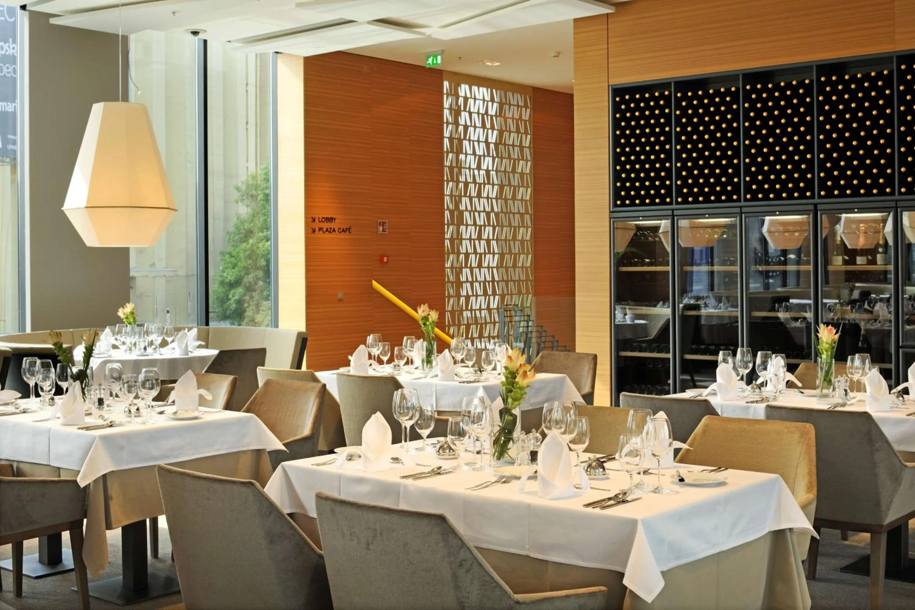 Restaurant/places to eat in Radisson Blu Plaza Hotel Ljubljana