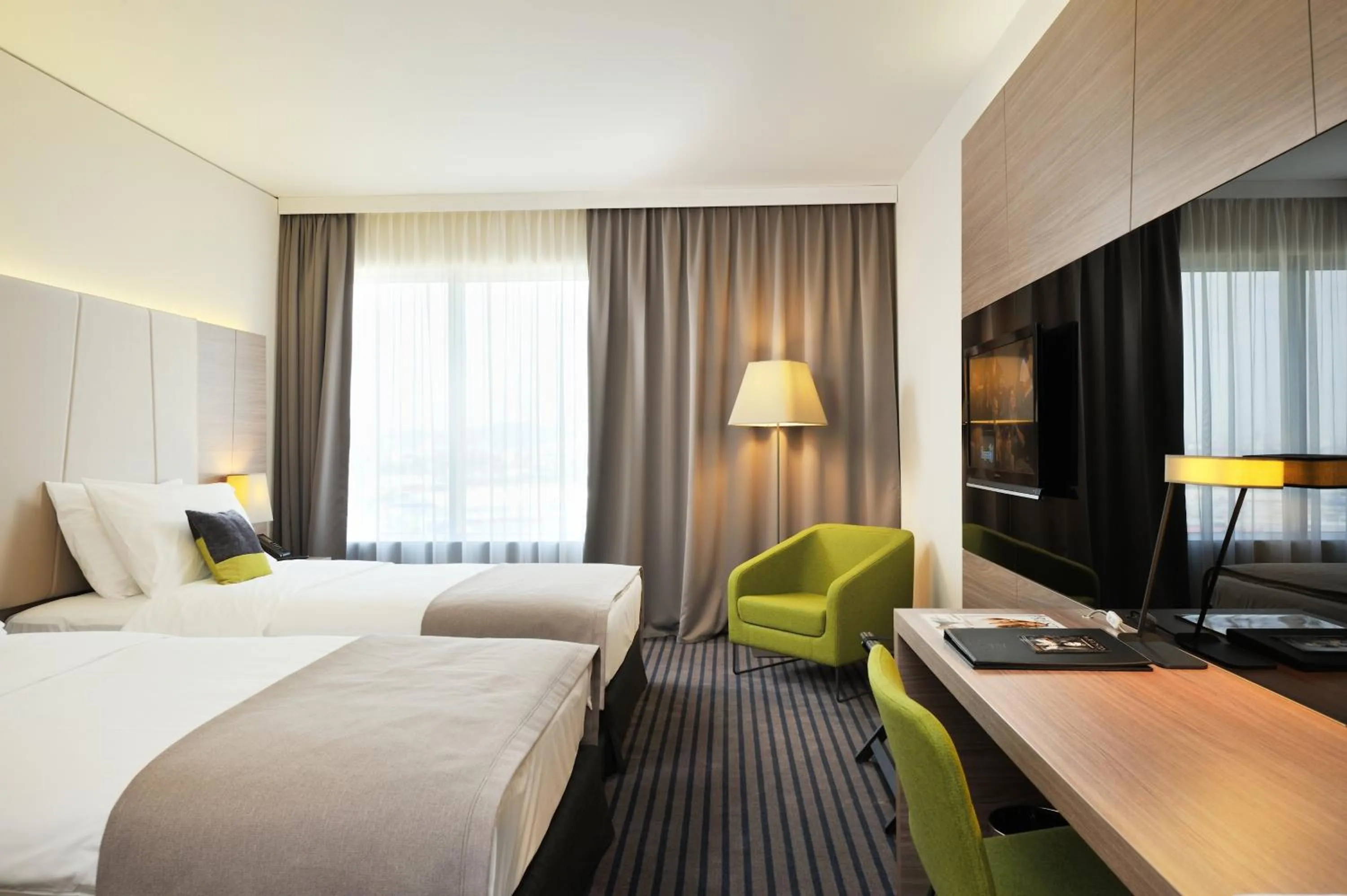 Bed in Radisson Blu Plaza Hotel Ljubljana