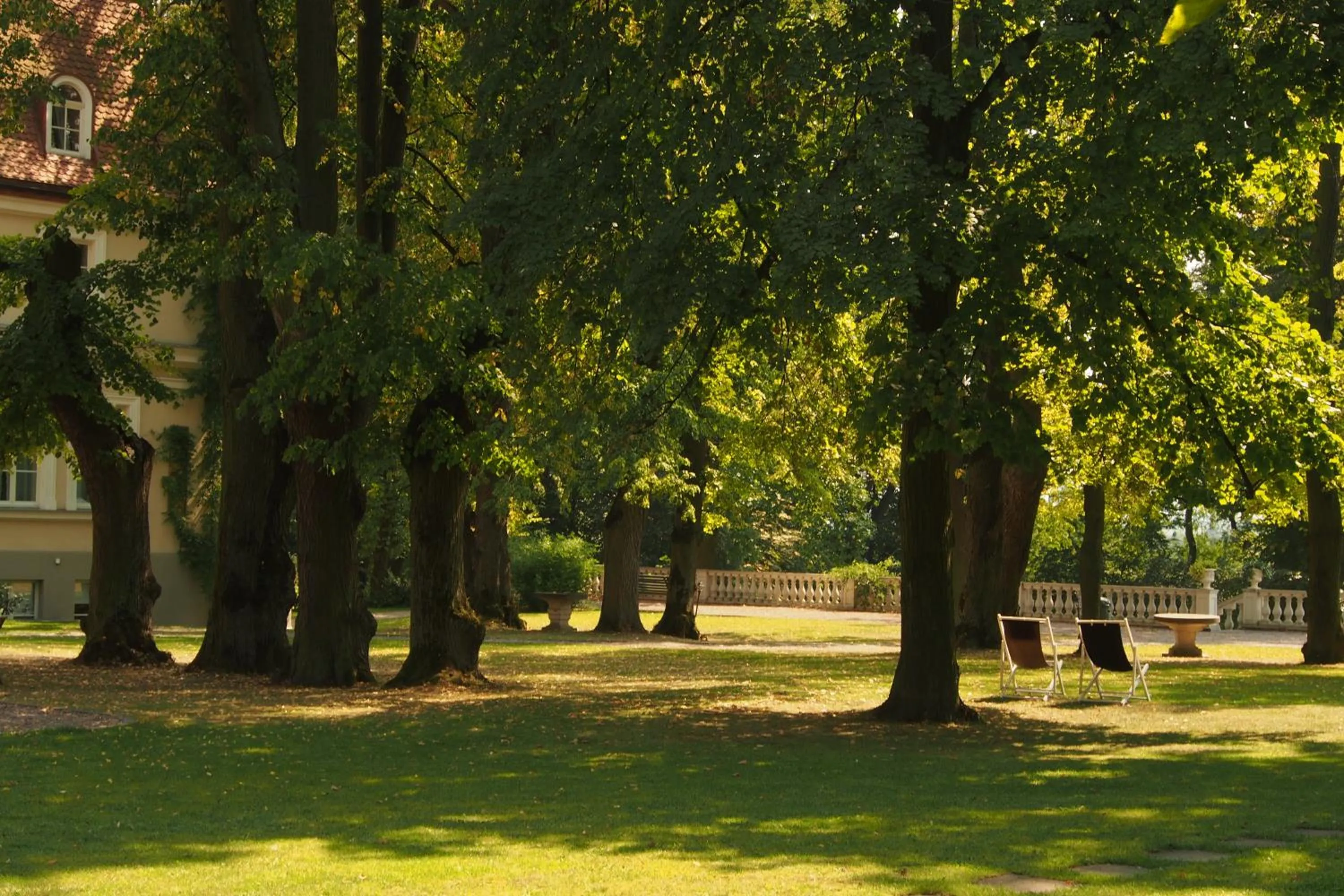 Garden view in Dwór Sieraków