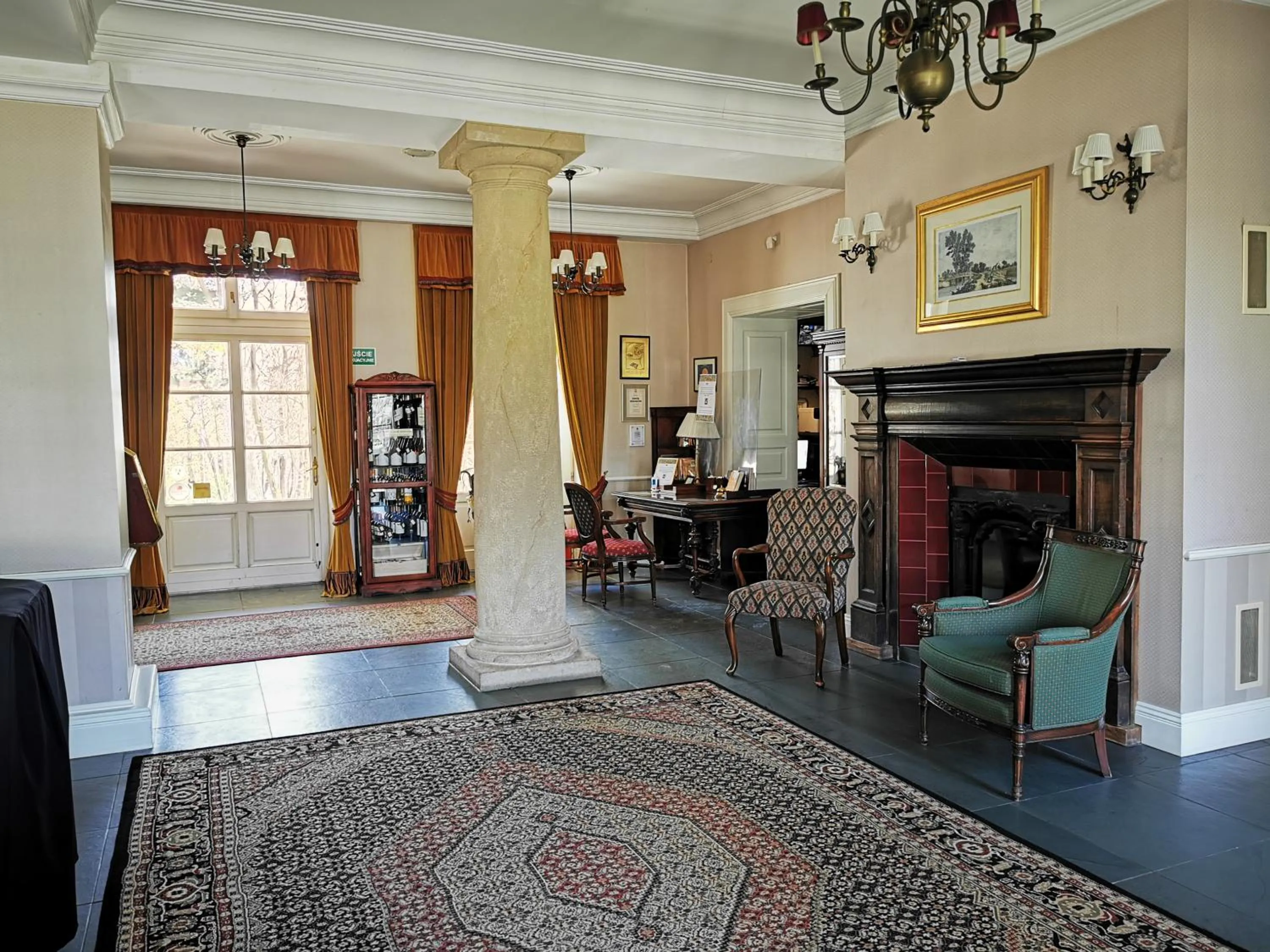 Lobby or reception in Dwór Sieraków