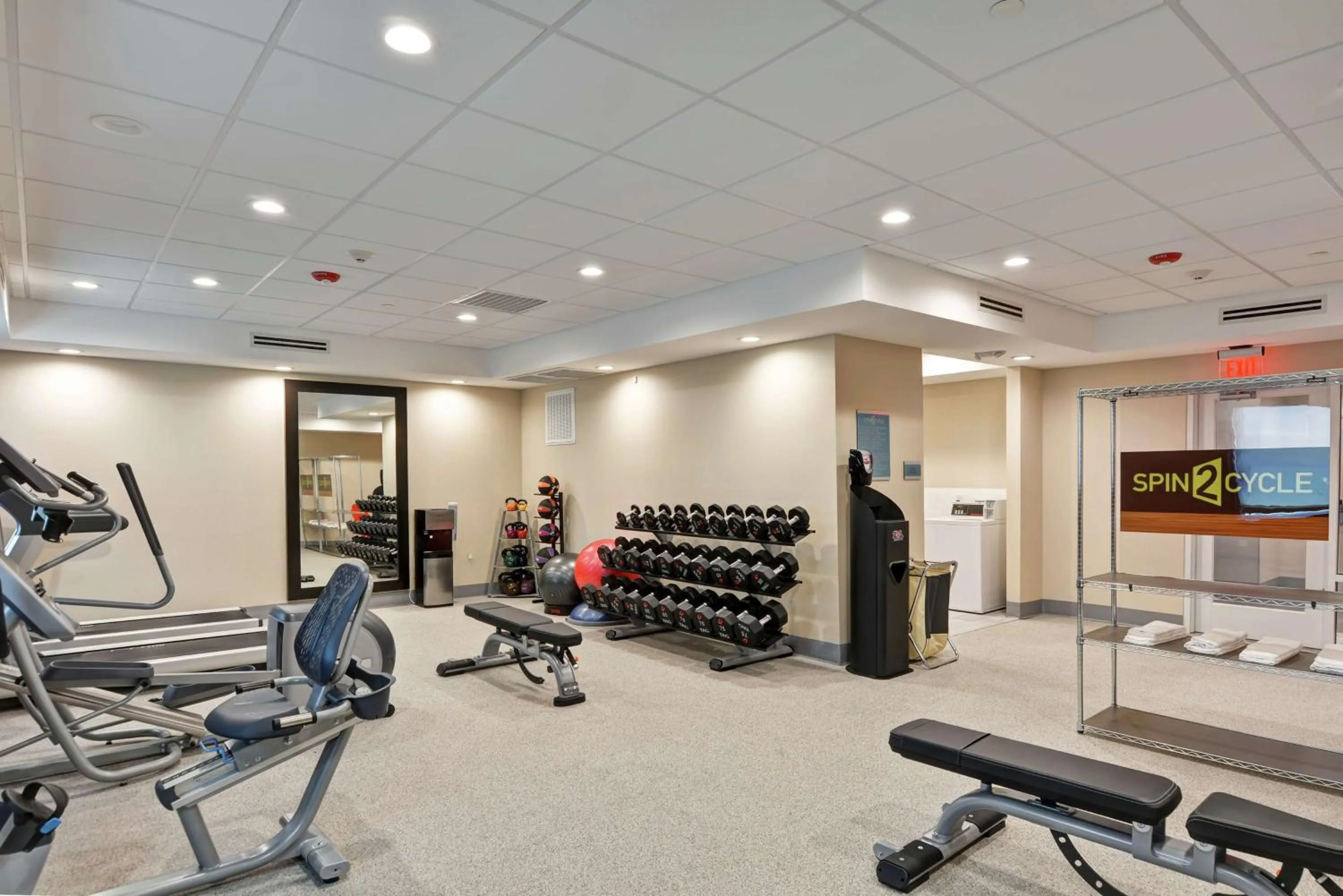 Fitness centre/facilities in Home2 Suites by Hilton La Porte