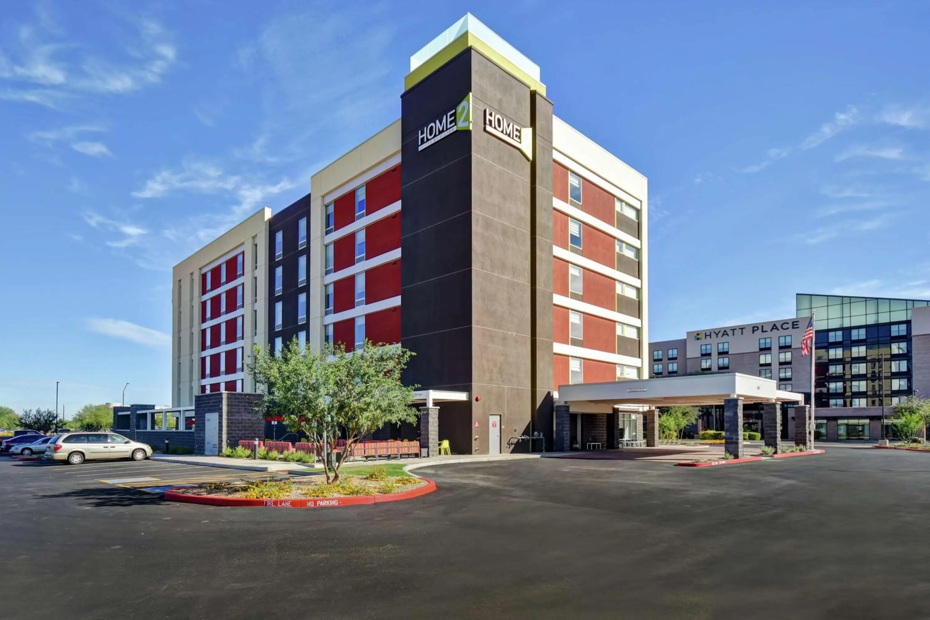 Property building in Home2 Suites by Hilton Gilbert