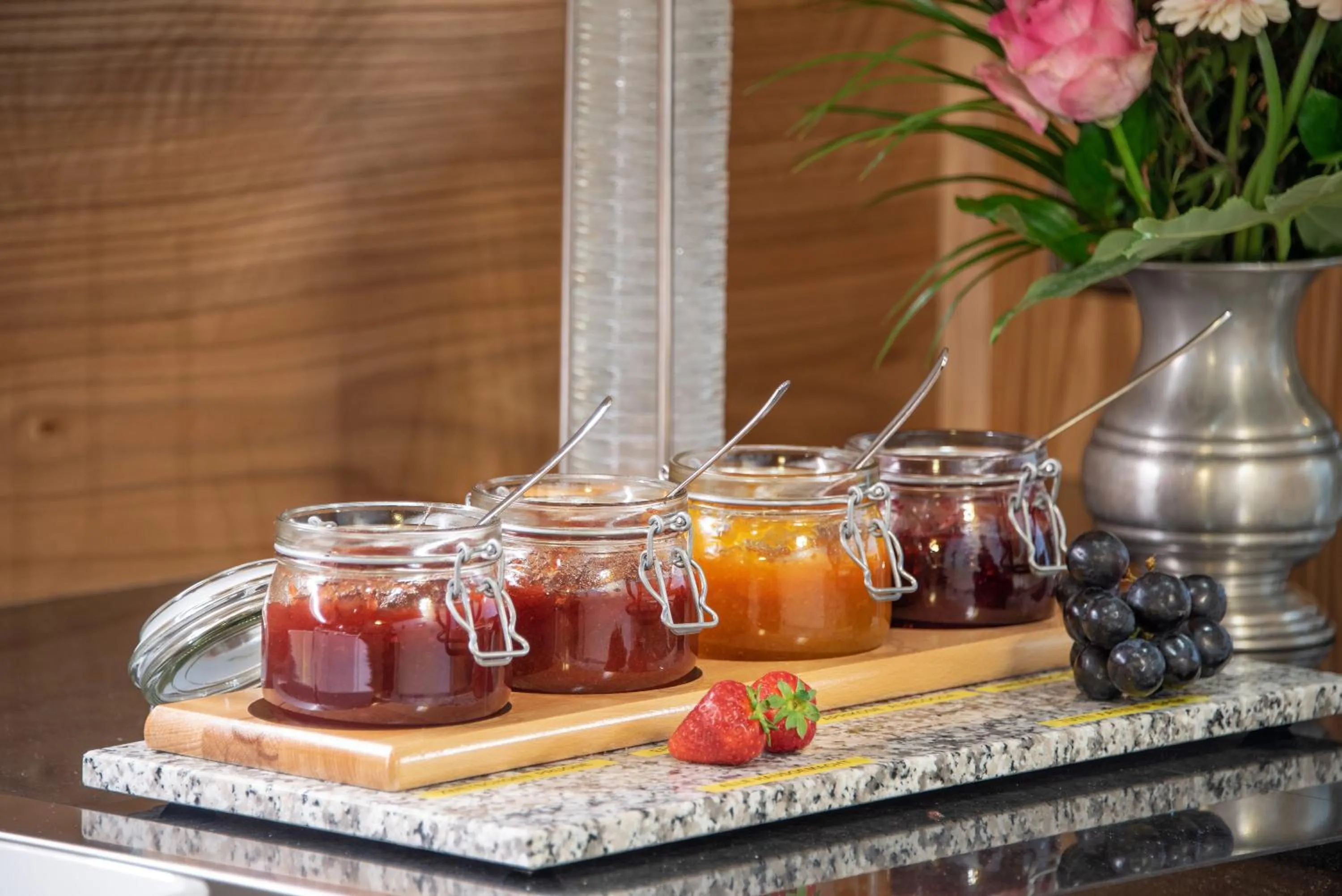 American breakfast in Hotel Hubertushof