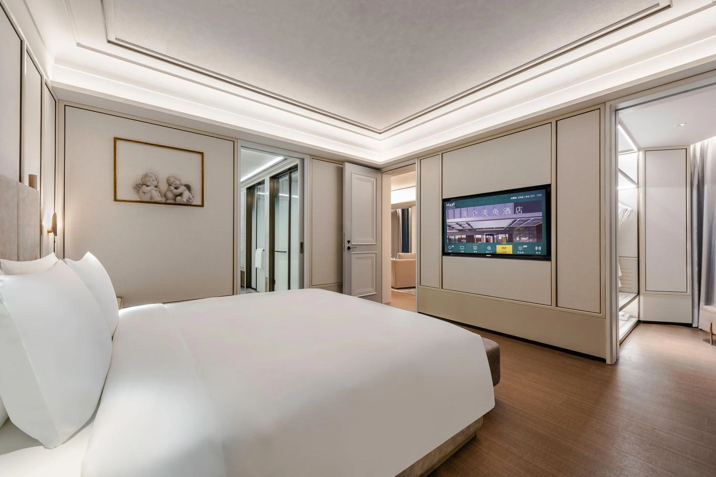 Bedroom, Bed in MaxX by Steigenberger Guangzhou Zhujiang New Town - Free Shuttle bus to Canton Fair Complex during Canton Fair Period