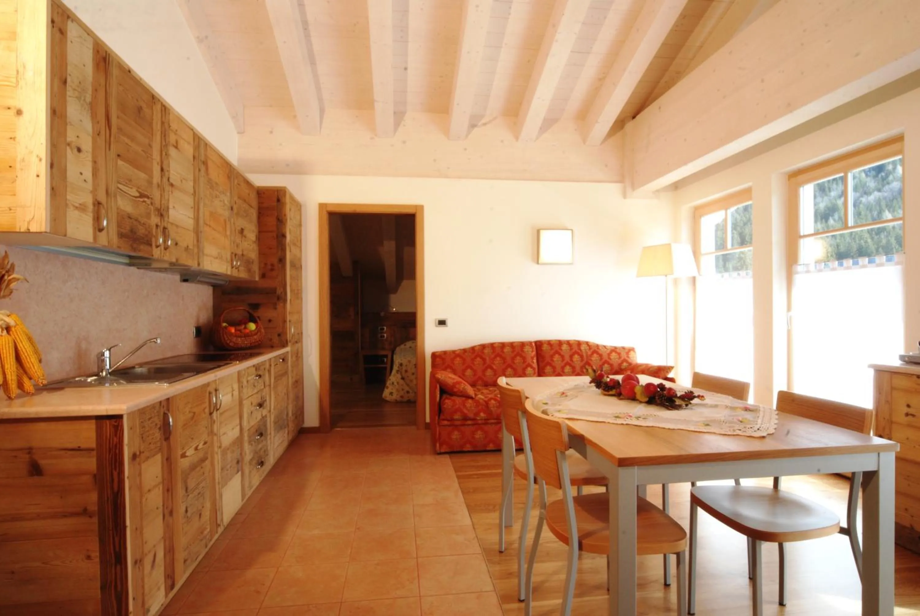 Kitchen or kitchenette in Hotel Ideal