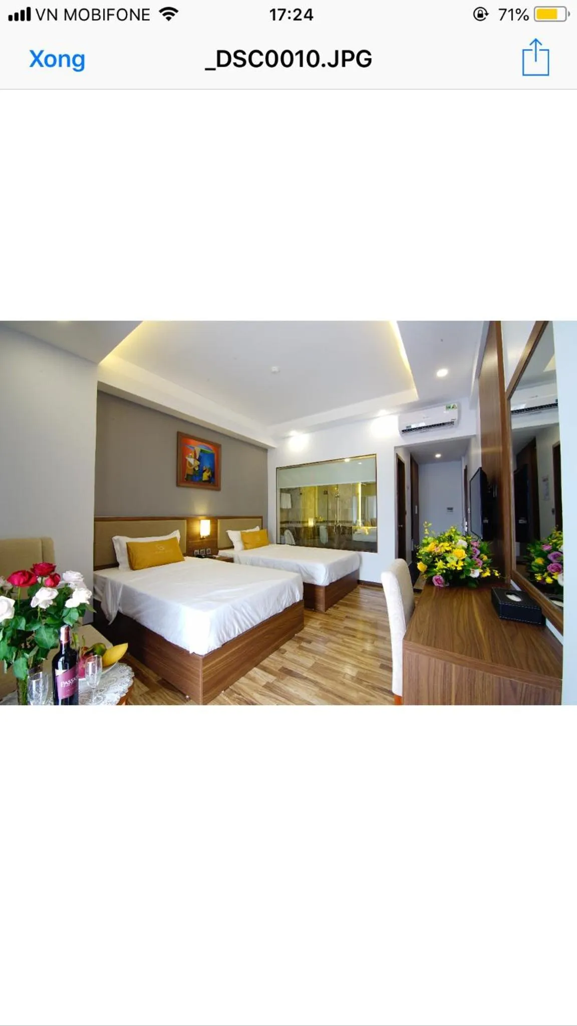 Photo of the whole room, Bed in Green Hadong Hotel